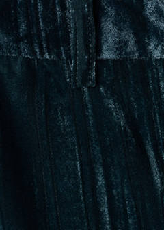 Straight velvet trousers — Navy 10