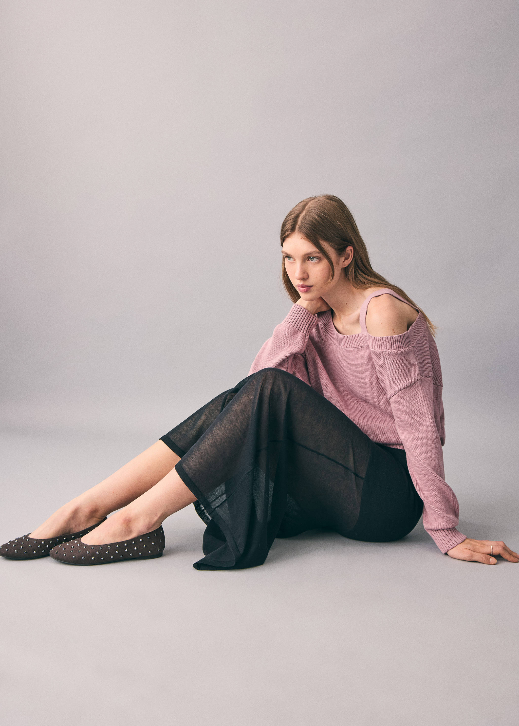 Studded ballet flats - General plane