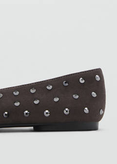 Studded ballet flats — Charcoal 4