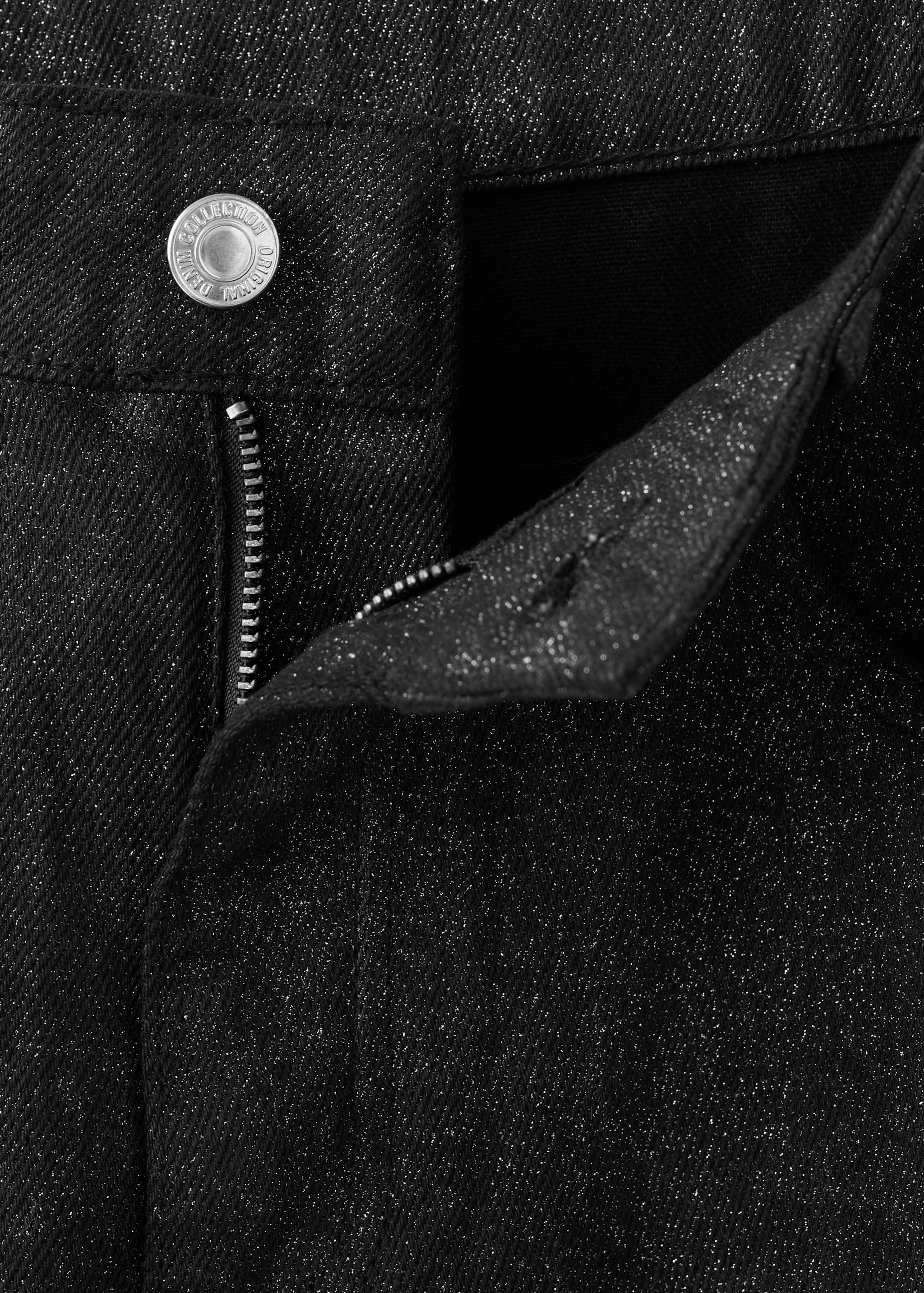 Straight-fit jeans met glitters - Detail van het artikel 8