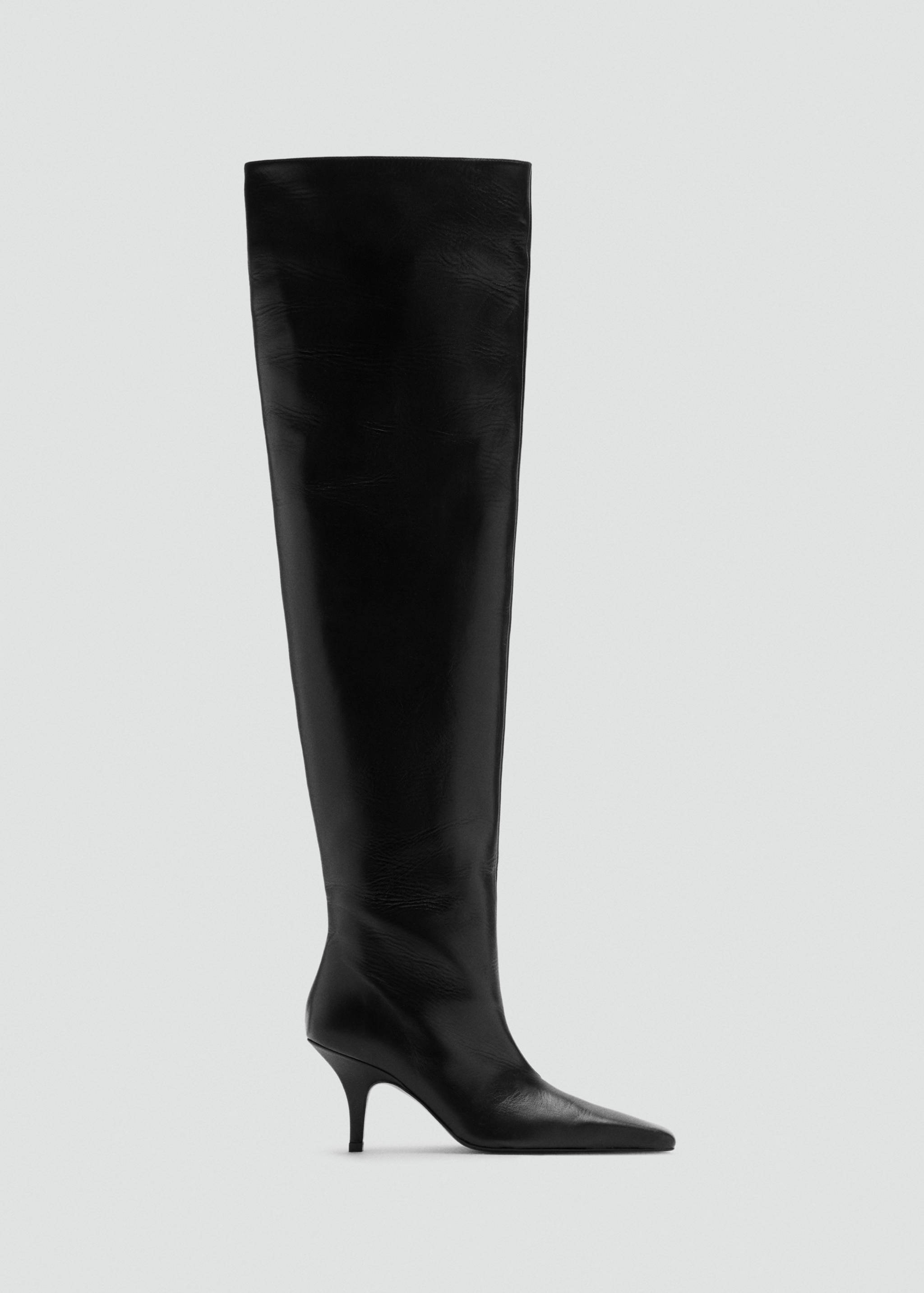 Tall leather boots - Article without model