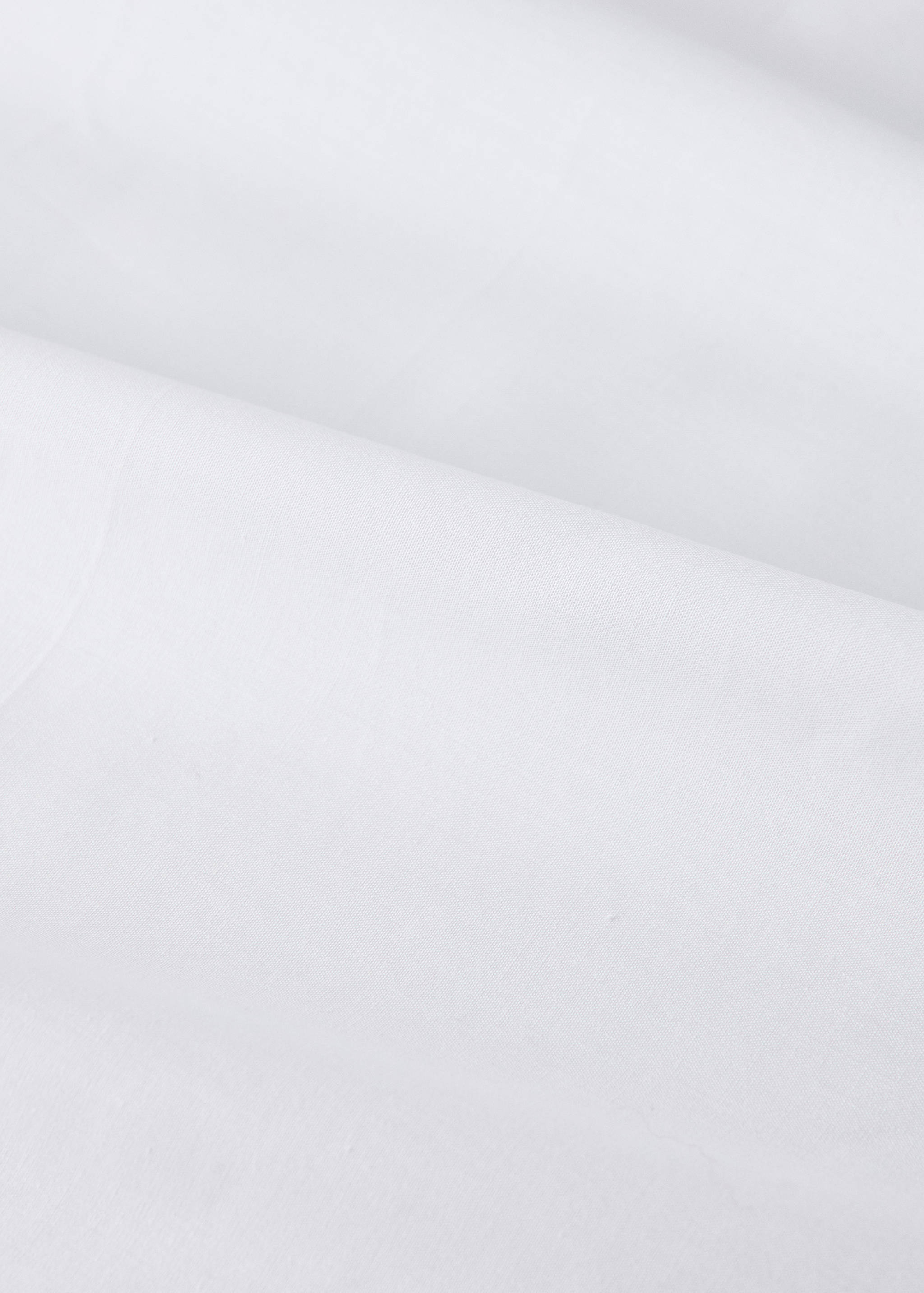 Percale cotton children's top sheet with contrasting picot detail for 90cm bed - Details of the article 2