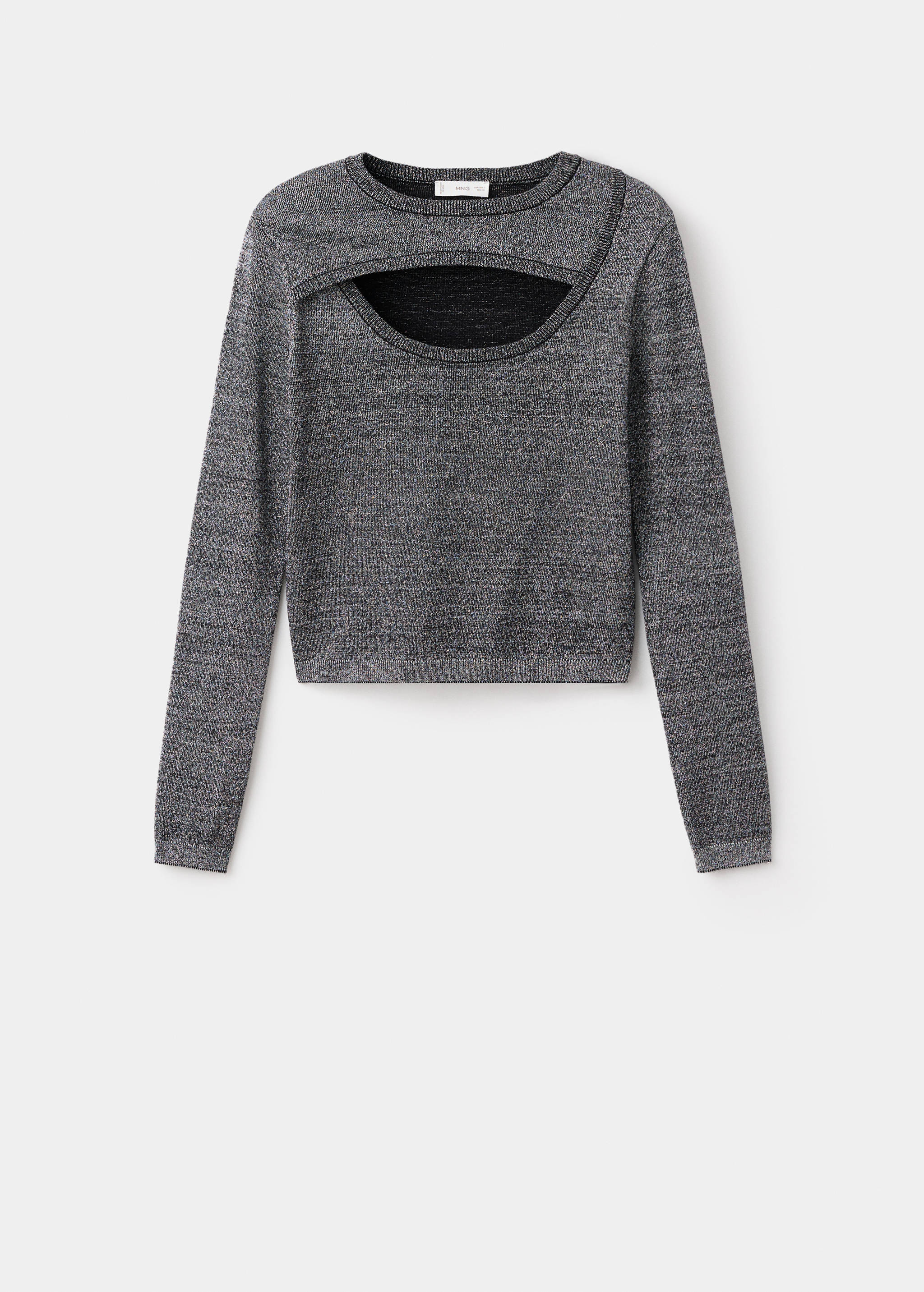 Sparkly top with opening - Article without model