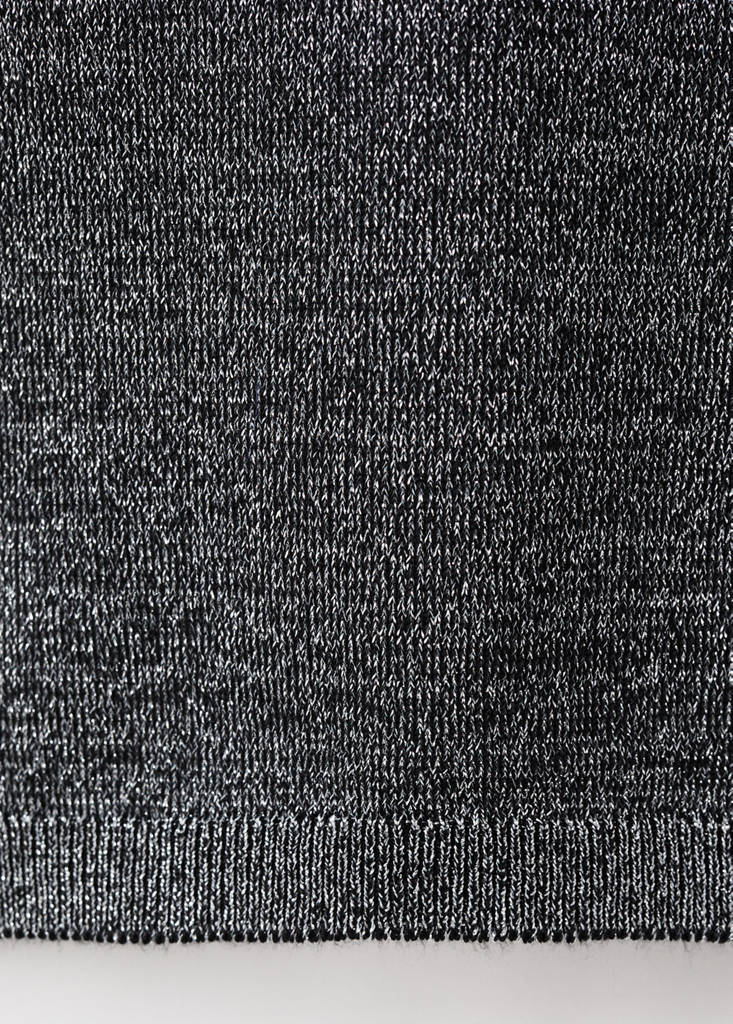 Sparkly top with opening — Silver