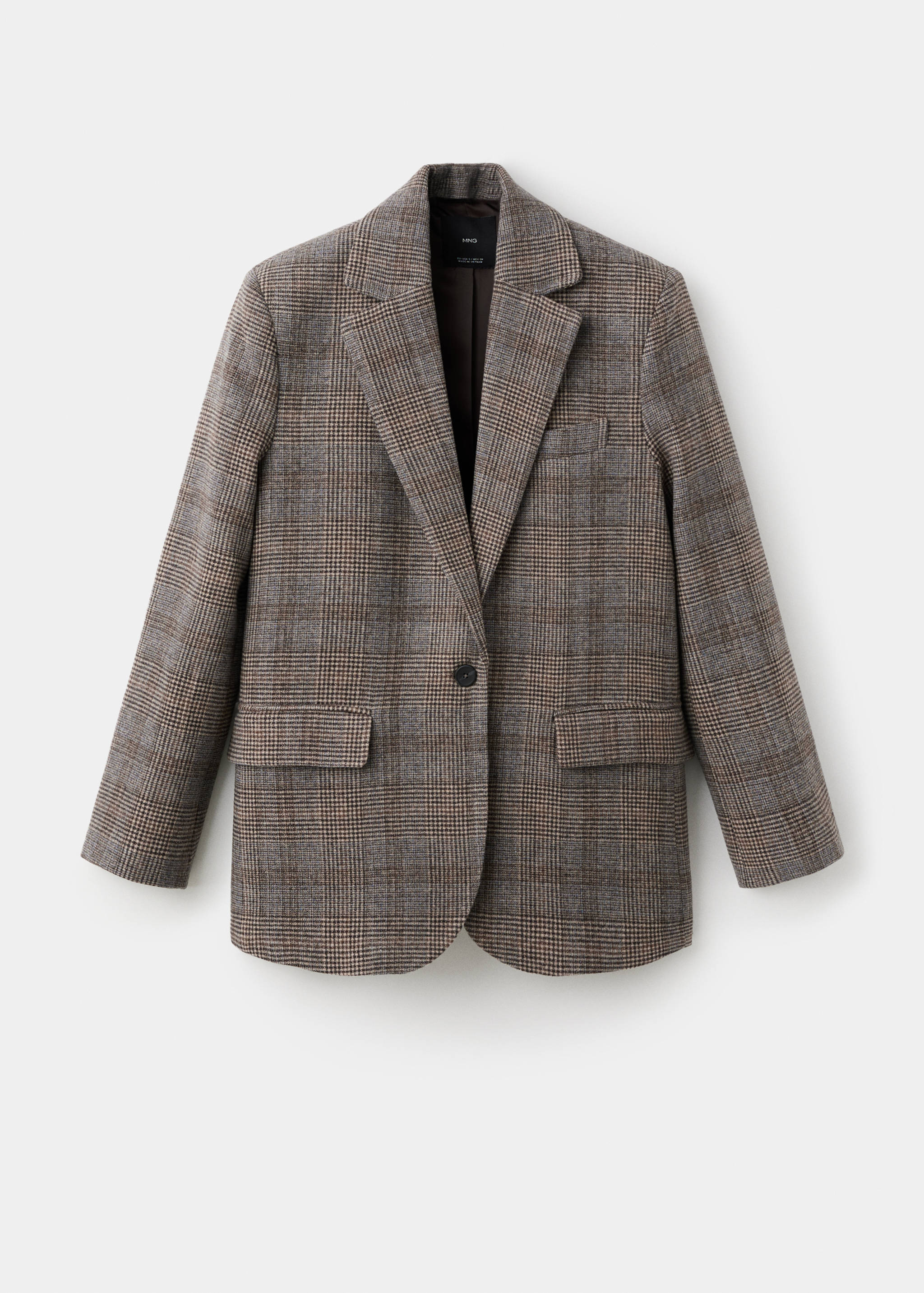 Wool check blazer - Article without model