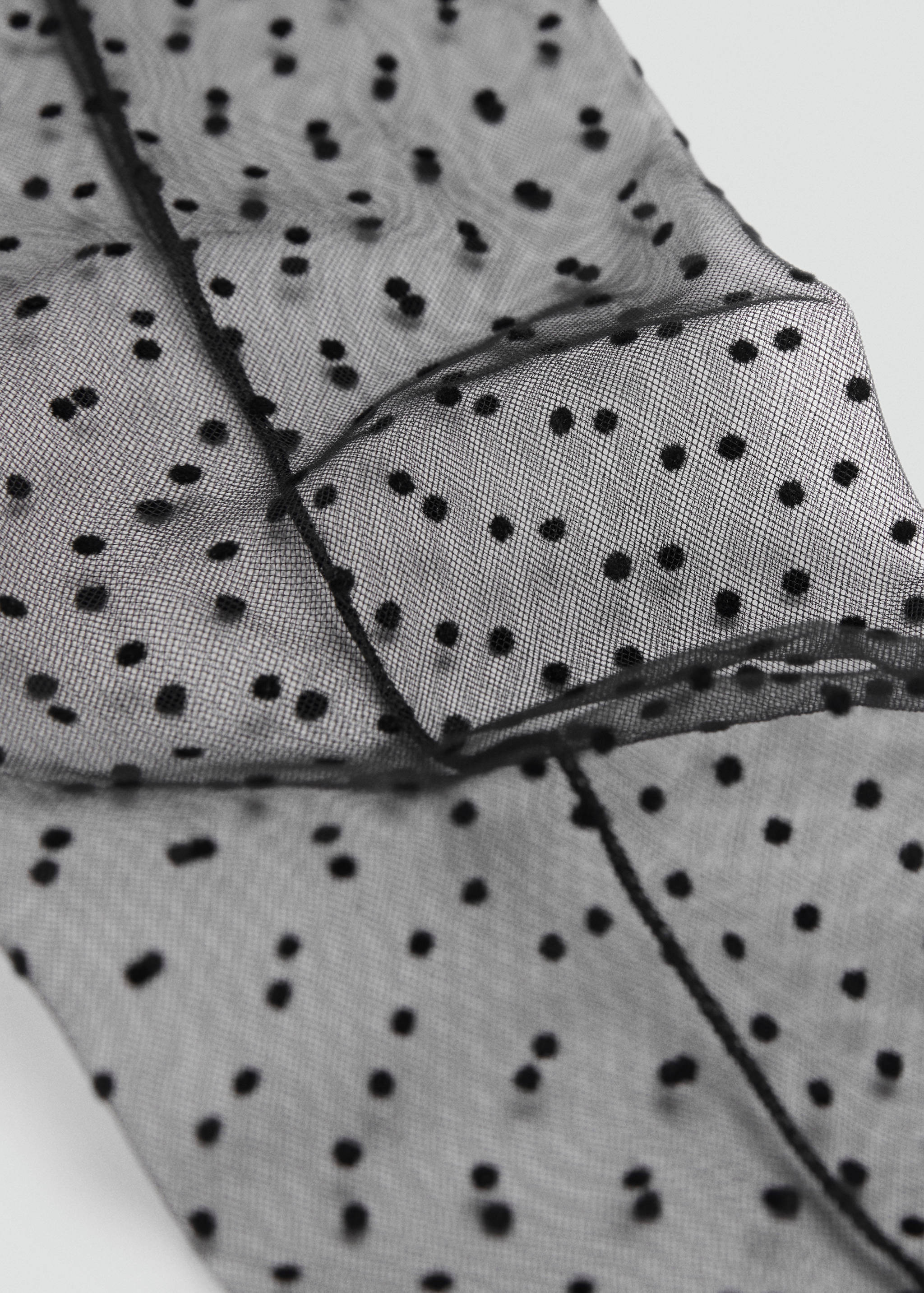 Polka-dot semi-transparent socks - Medium plane
