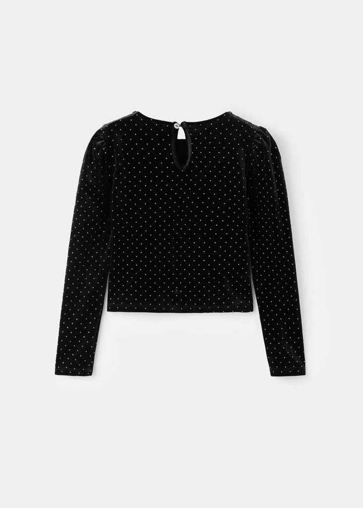 Strass top — Black