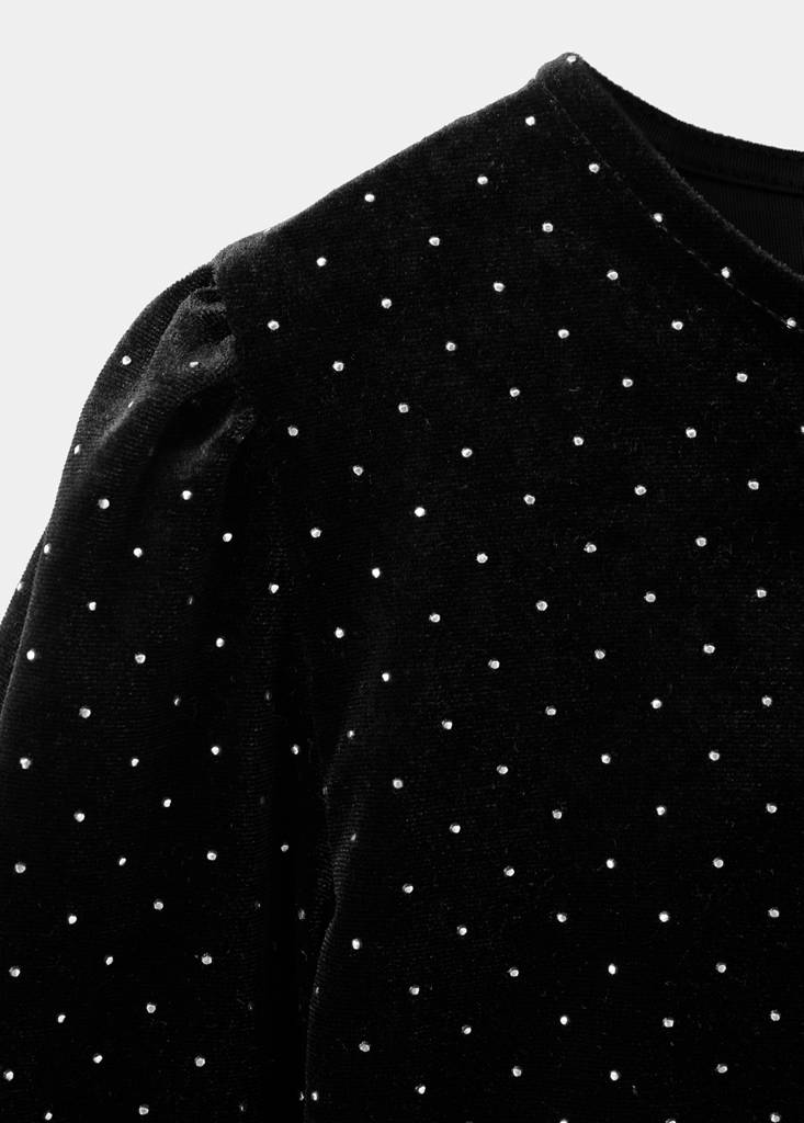 Strass top — Black