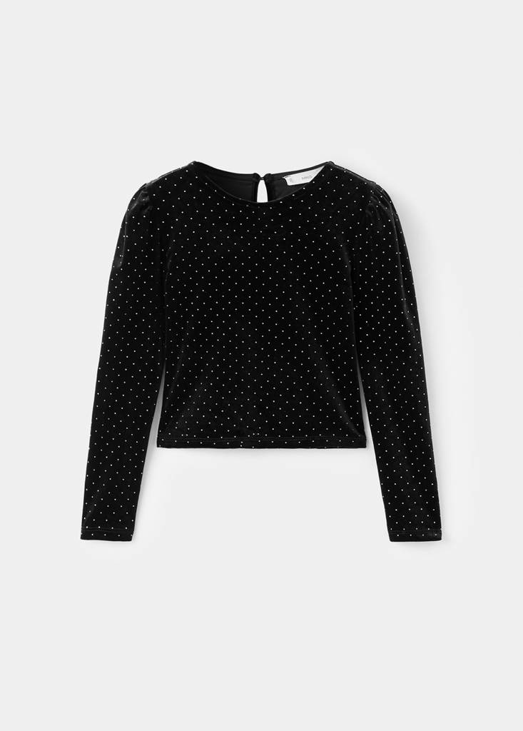 Strass top — Black