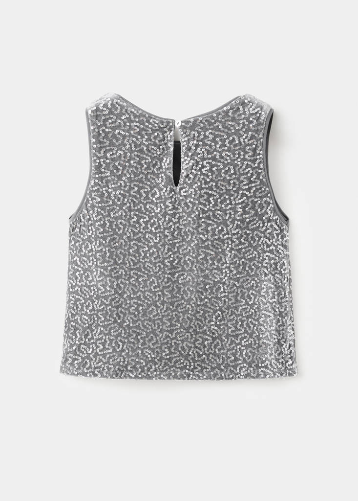 Sequined top — Silver