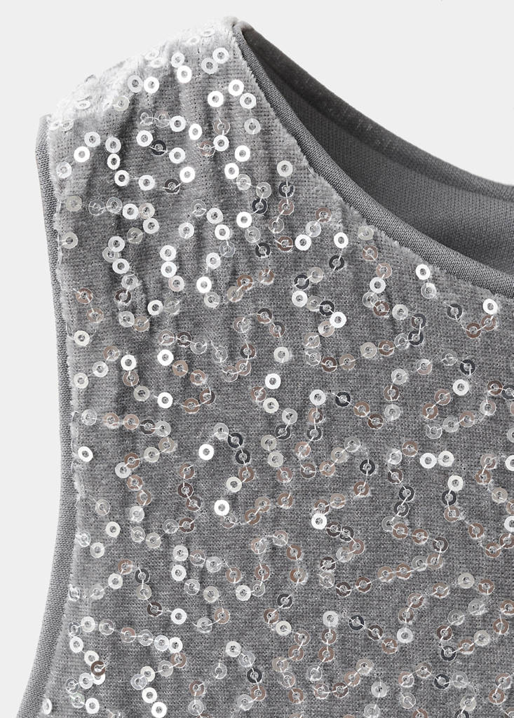 Sequined top — Silver