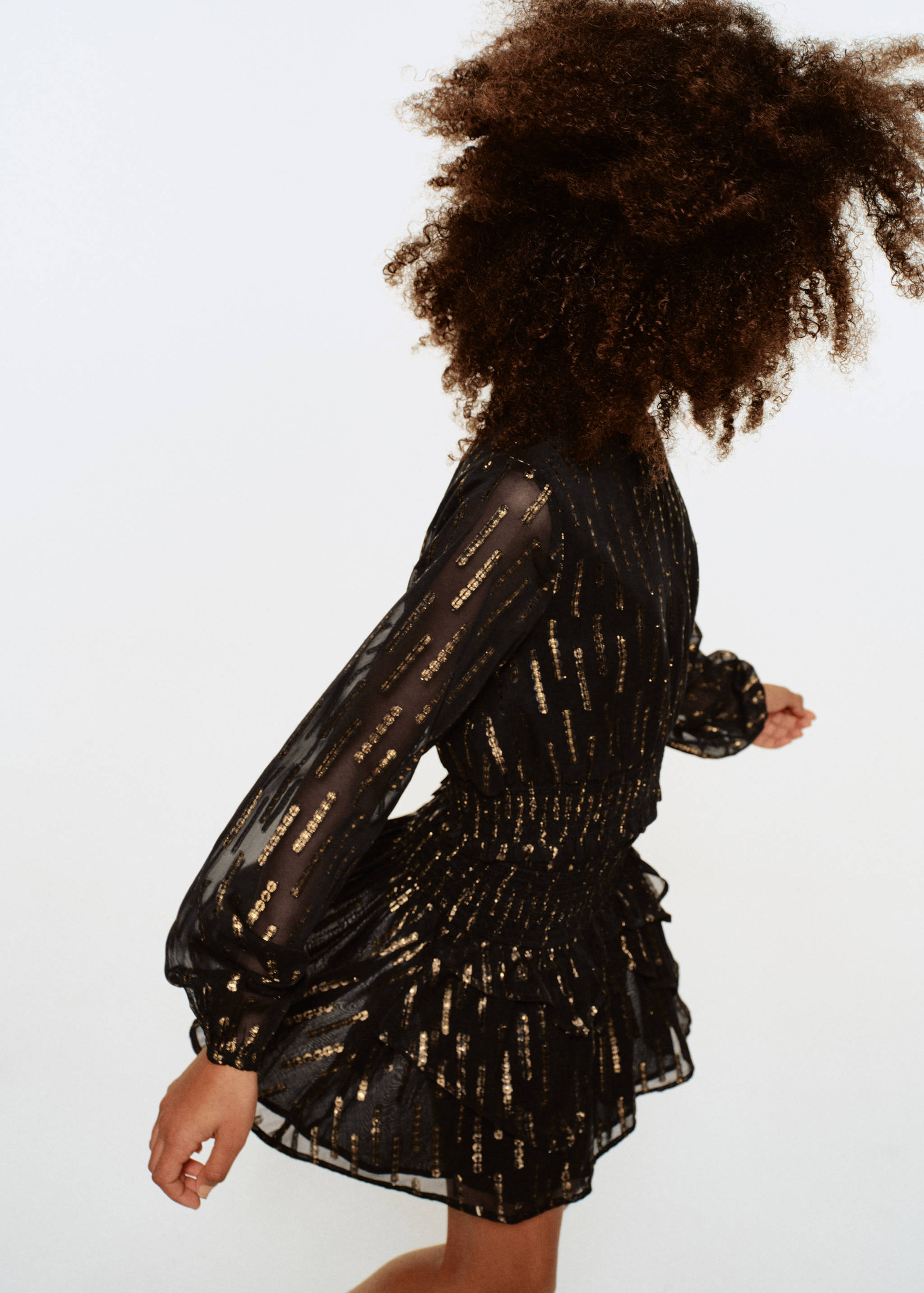 Blouse with lurex details - Средний план