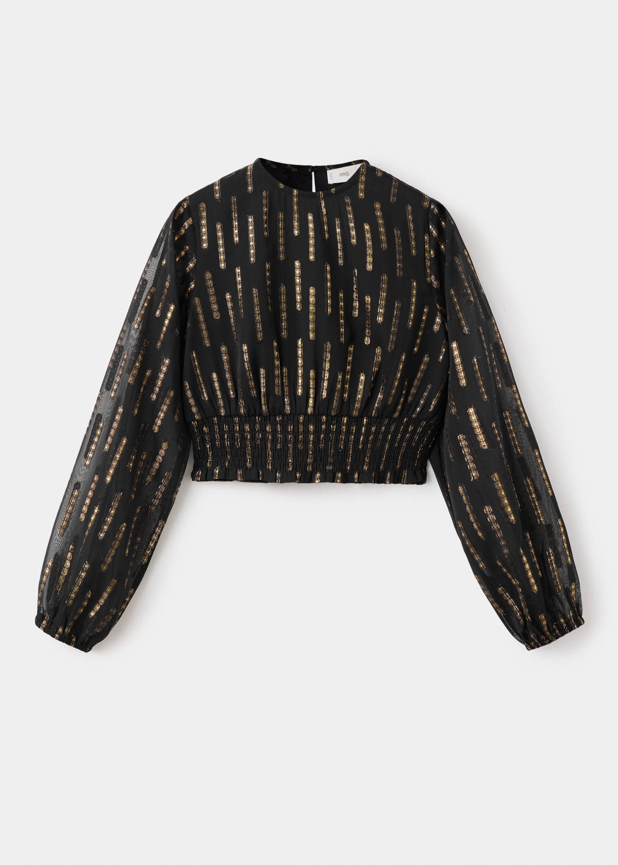 Blouse with lurex details - Изделие без модели