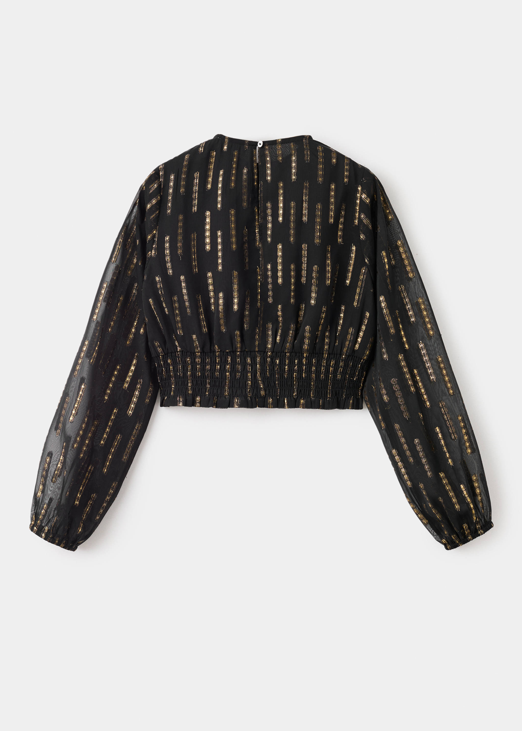 Blouse with lurex details - Обратная сторона изделия