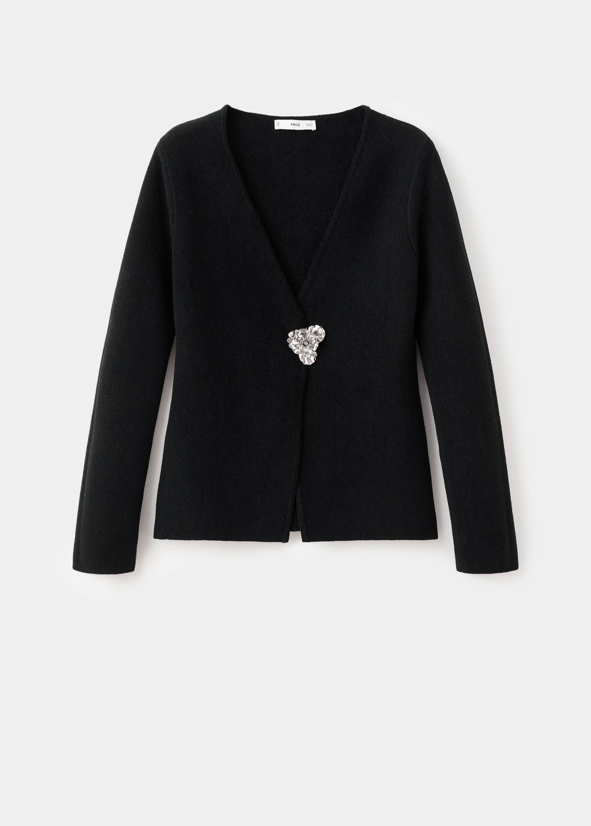 Gebreide jasje met juweelknopen - Artikel zonder model