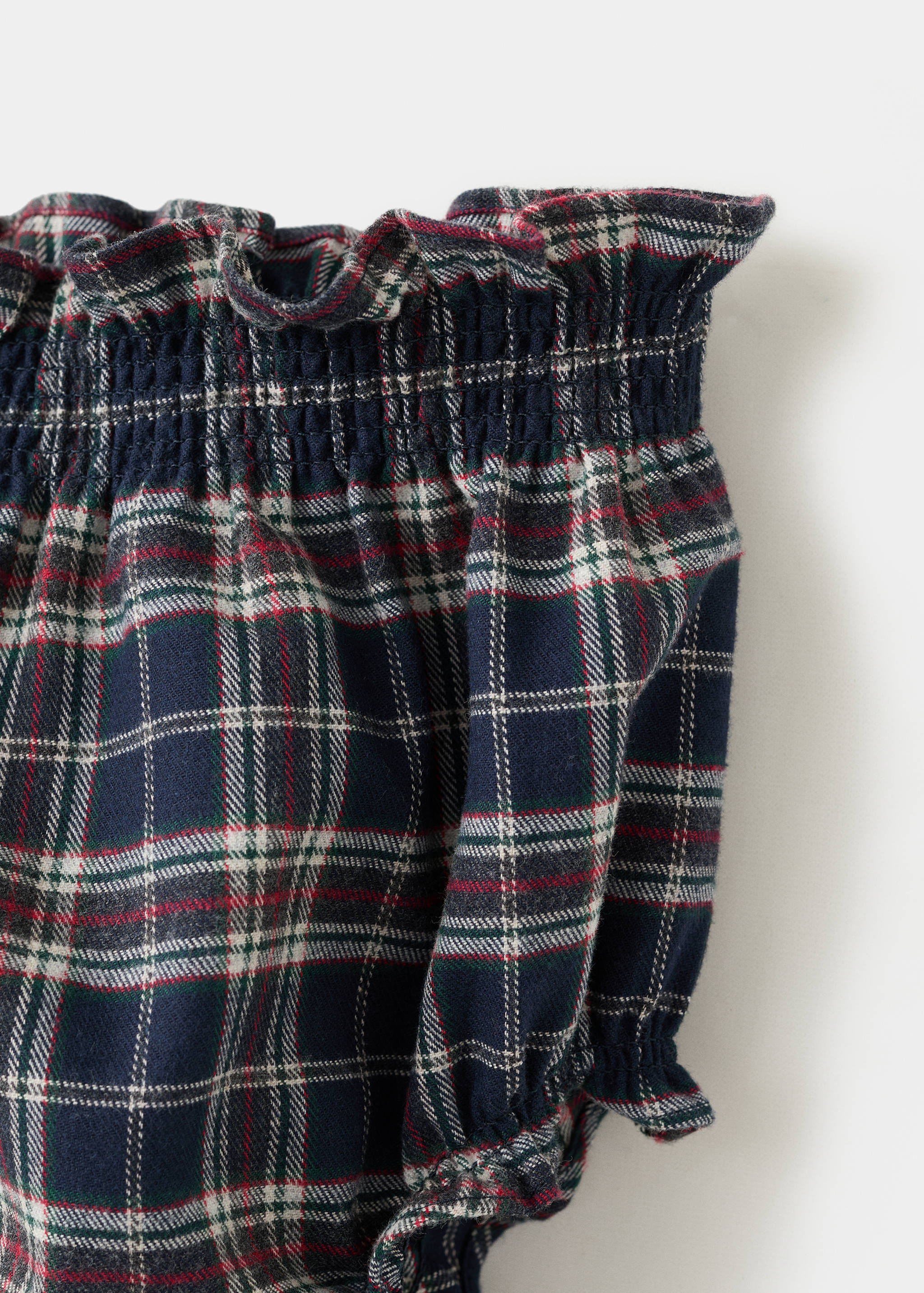 Elastic checked romper - Details of the article 8