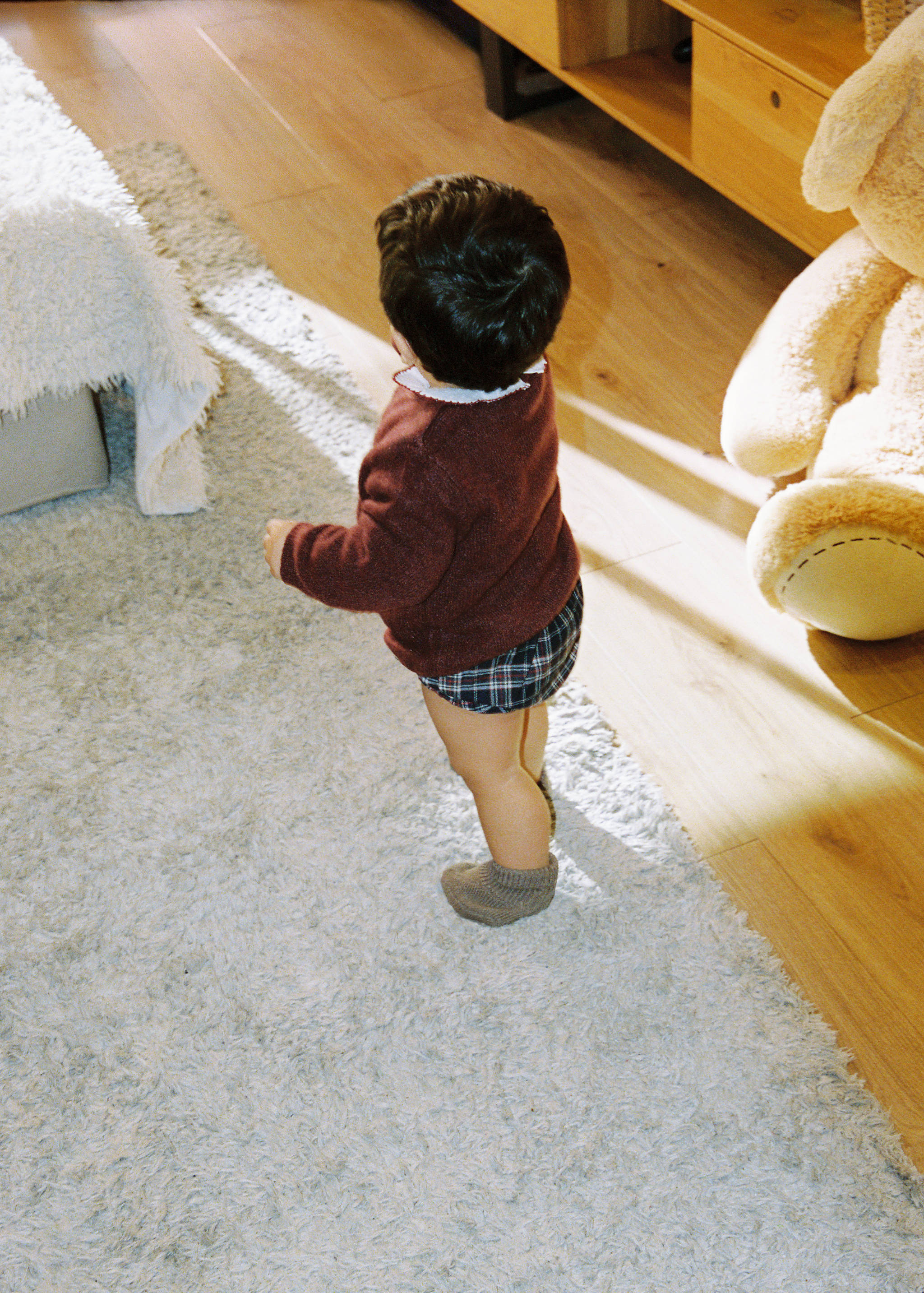 Elastic checked romper - Details of the article 5