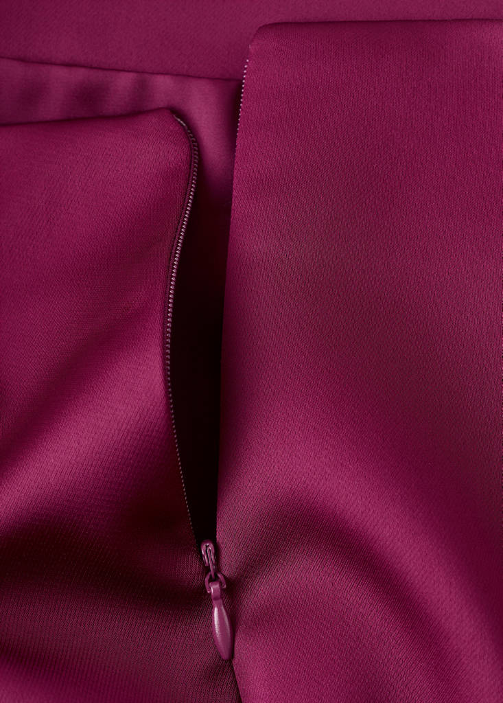 Satin short skirt — Grapefruit