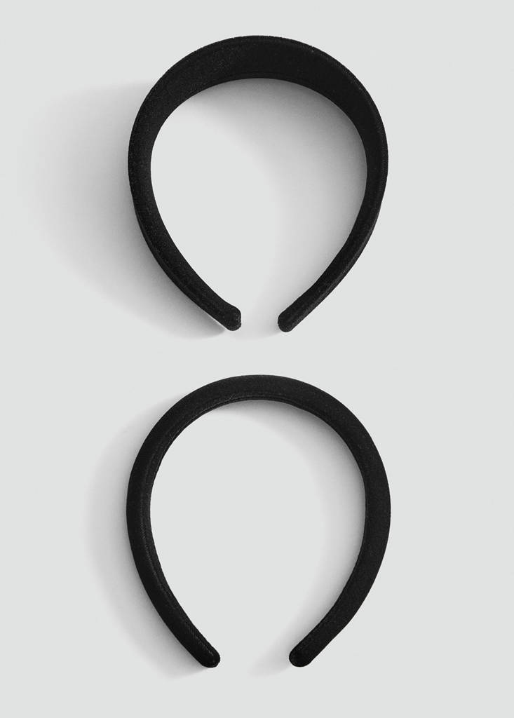 Pack of 2 velvet headbands