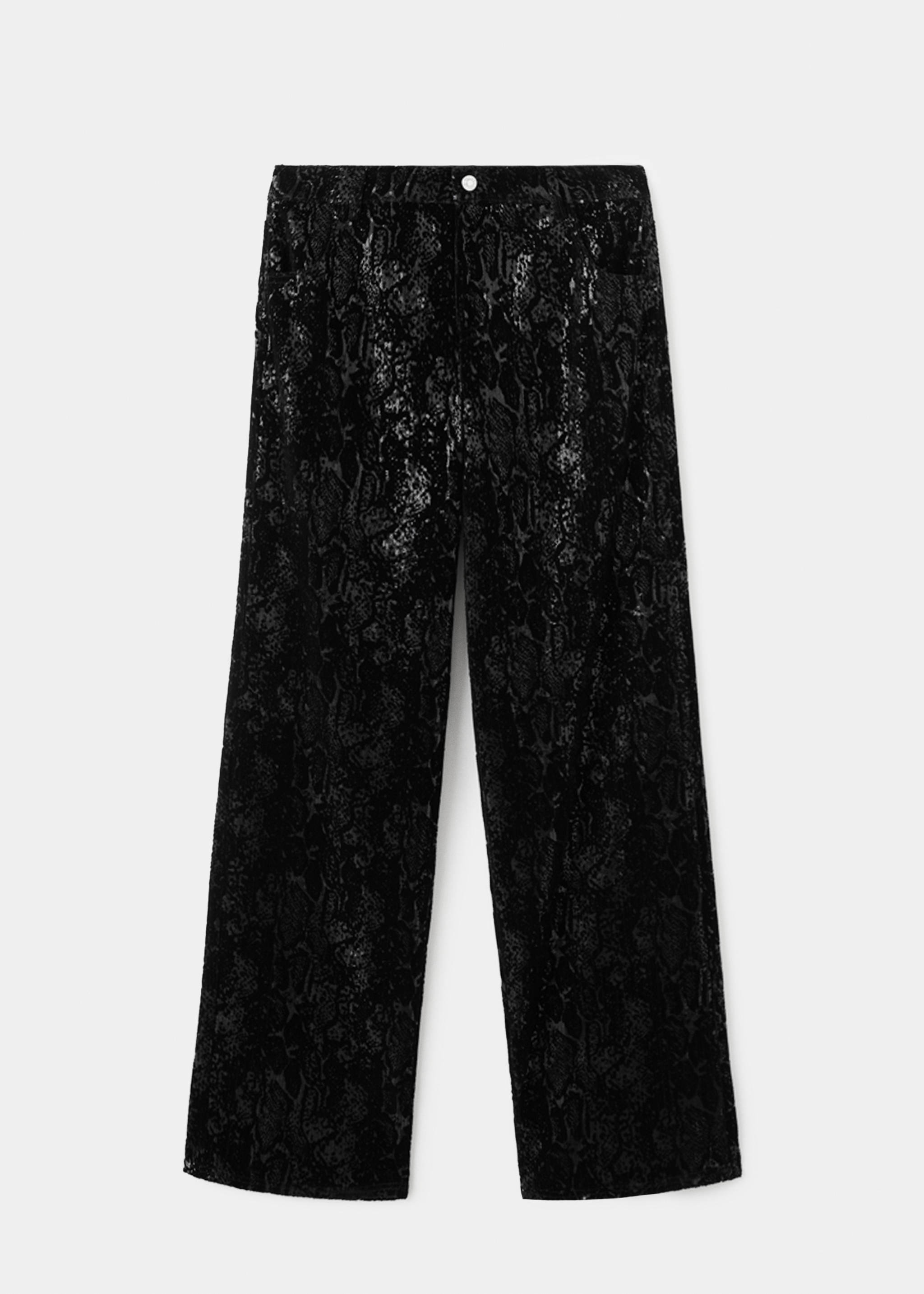Straight-leg trousers with sequins - Article without model