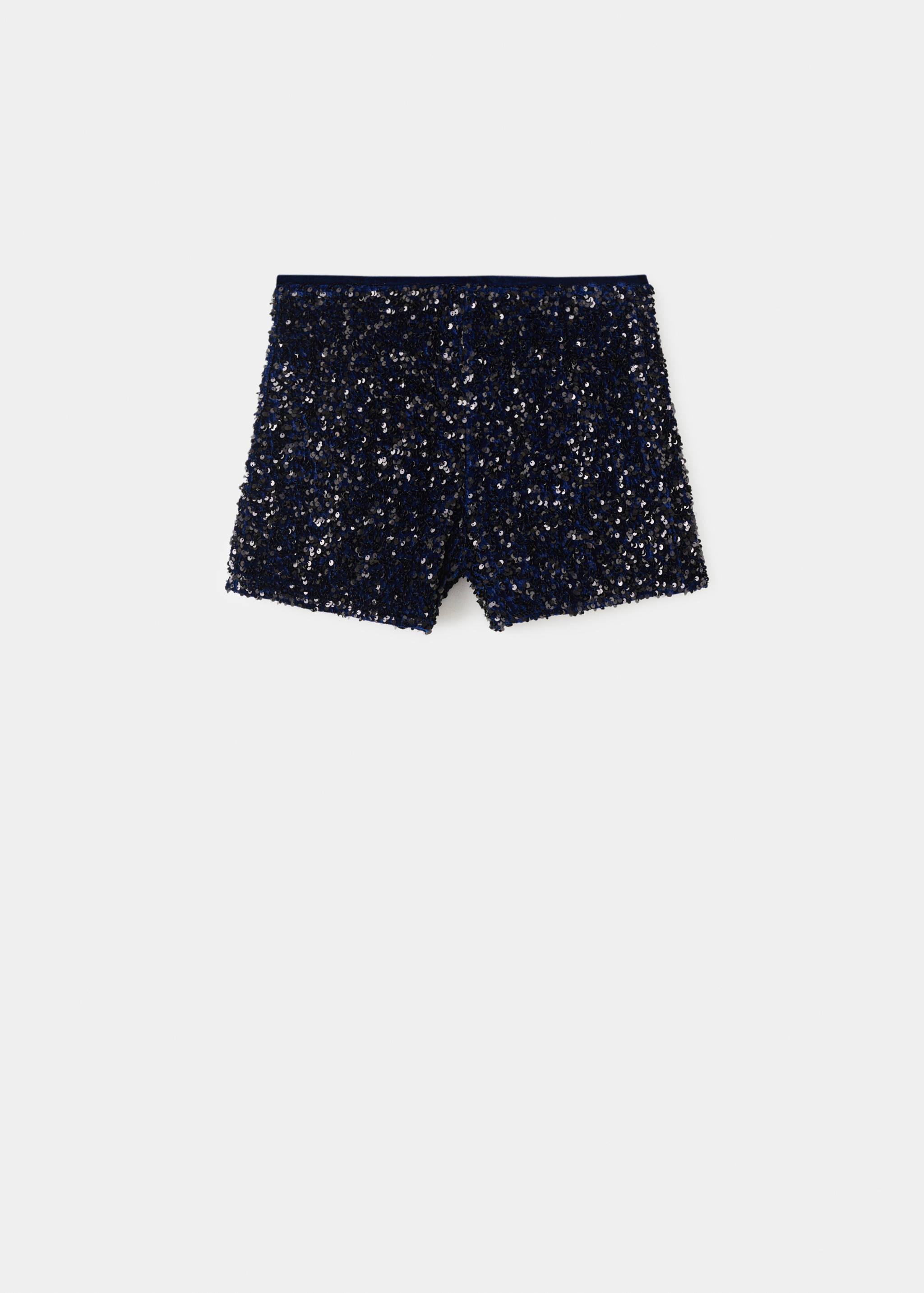Velvet shorts with sequins - Article without model