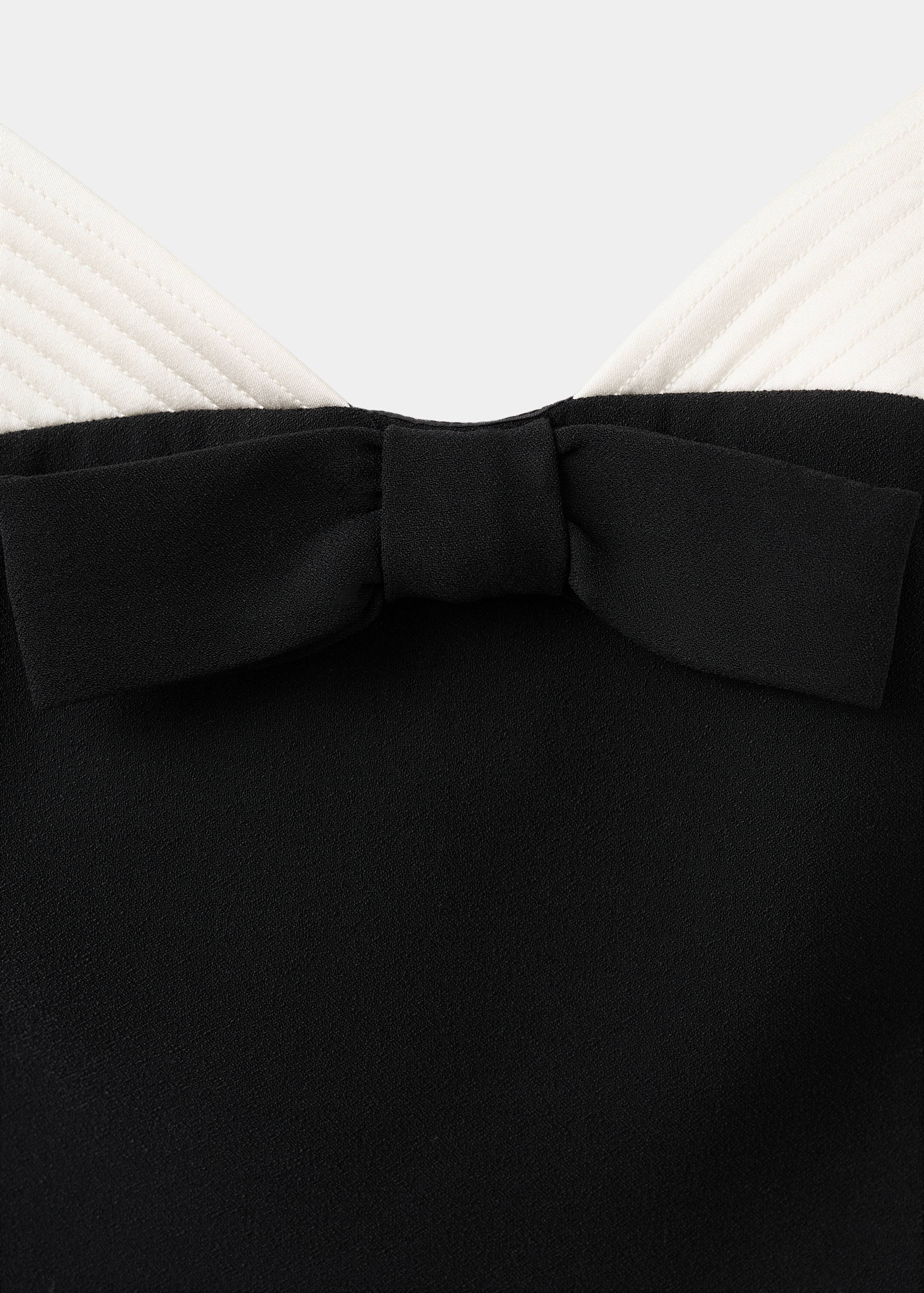 Bow contrasting dress - Details of the article 8
