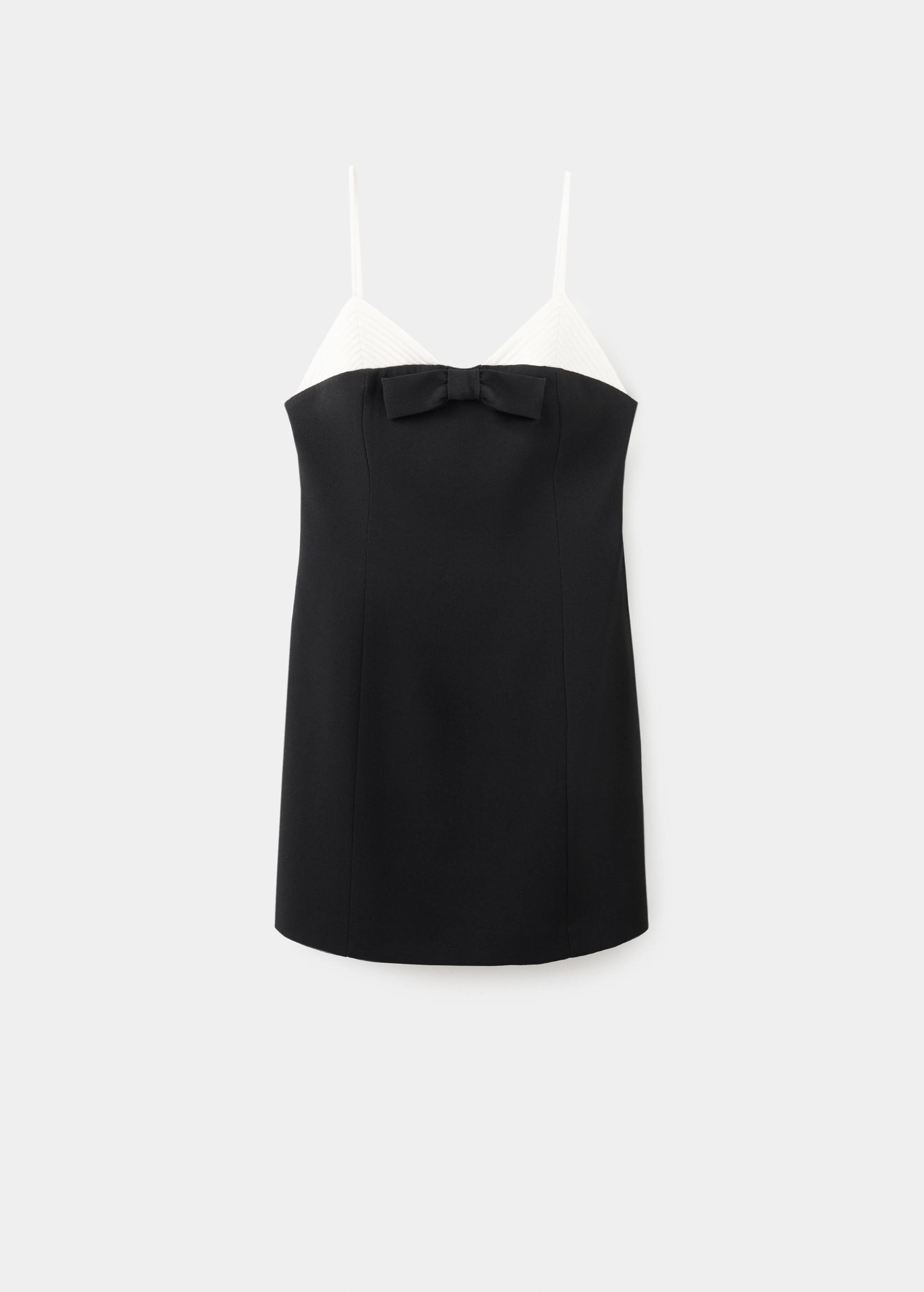 Bow contrasting dress - Article without model