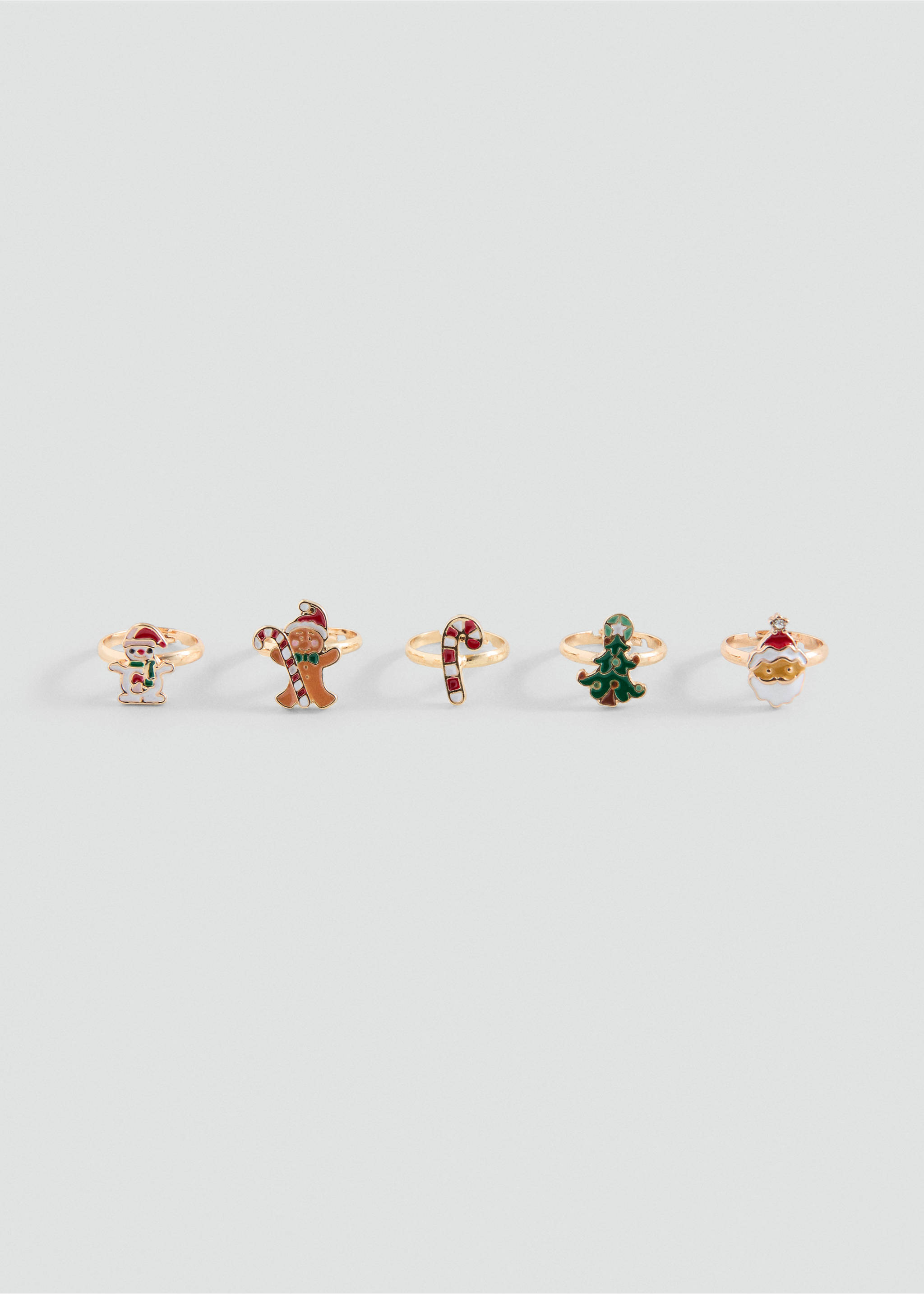 Pack 5 anillos navideños - Artículo sin modelo, Oro. Ref: 17099114-00.