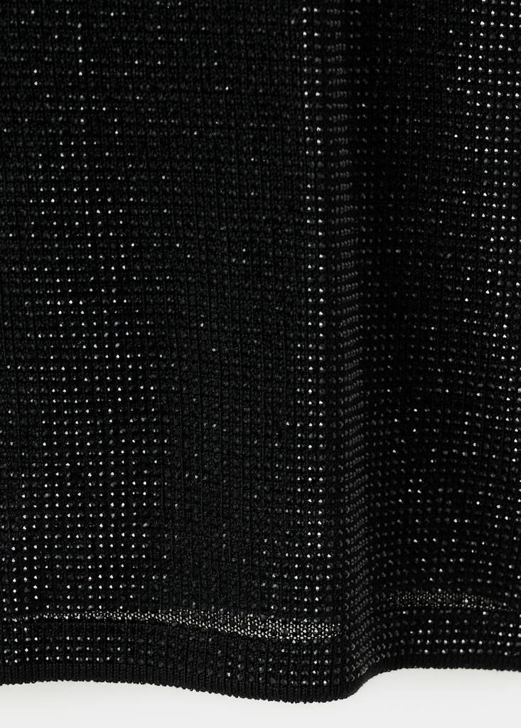 Halter top with crystals — Black