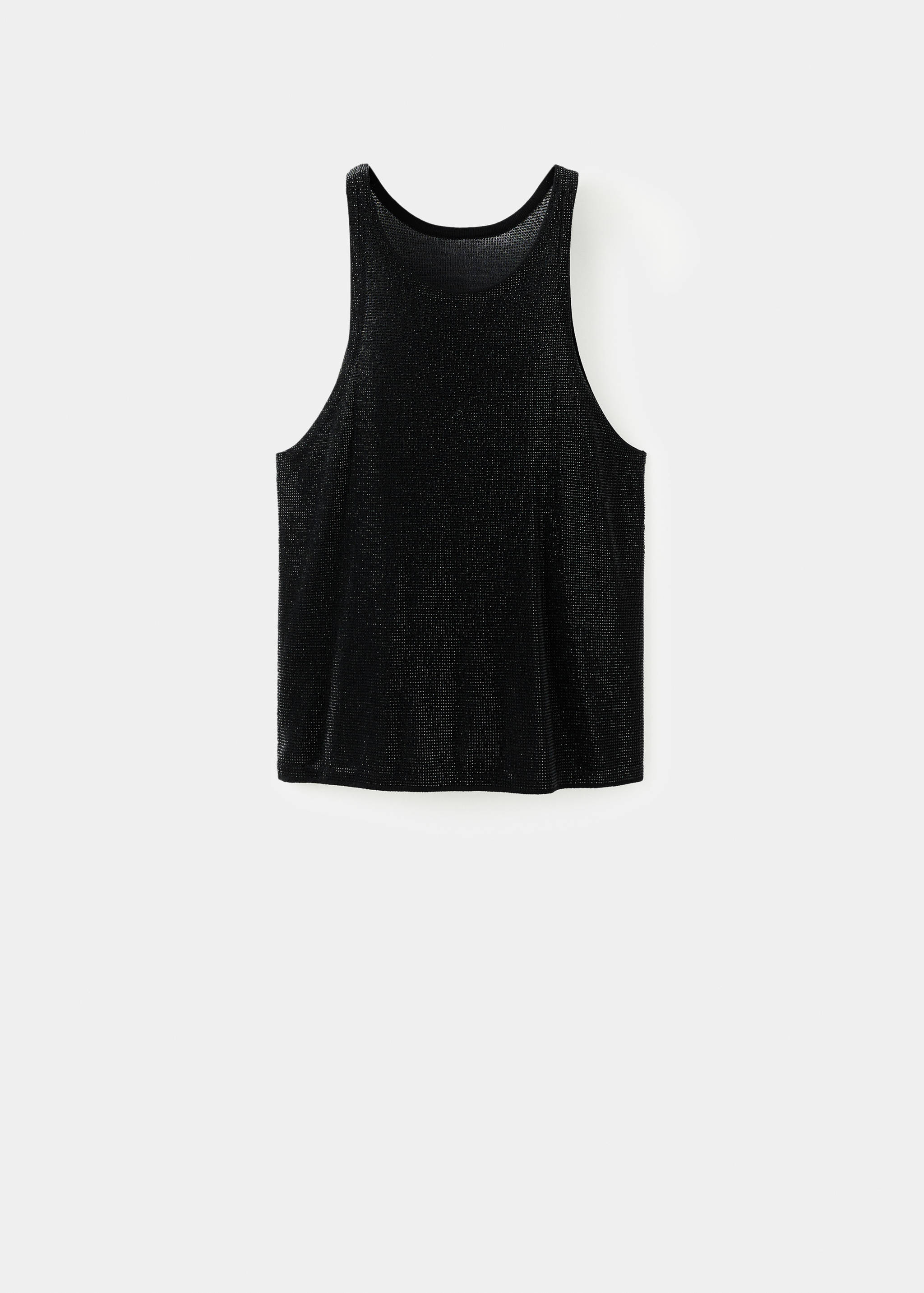 Halter top with crystals - Article without model