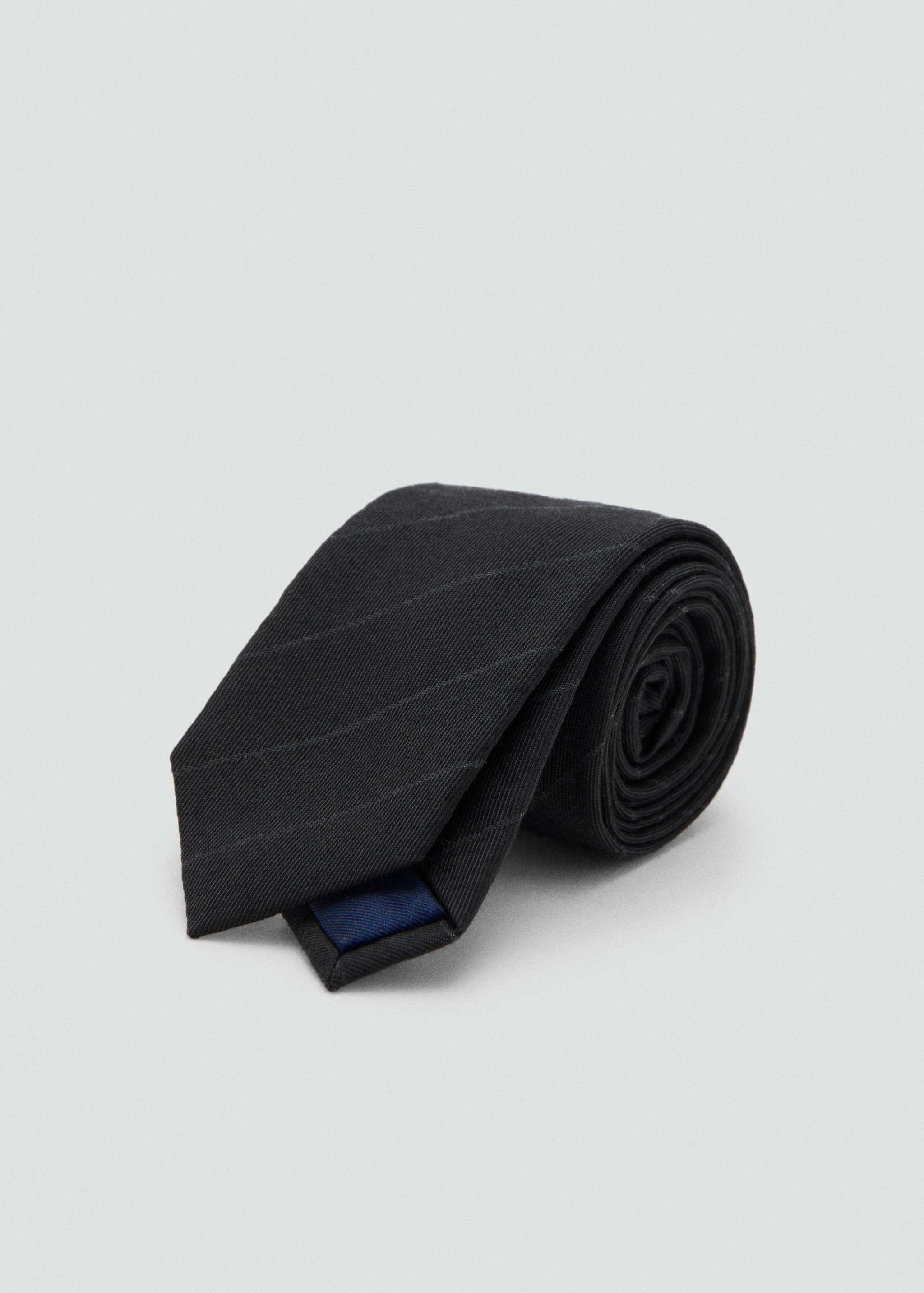 Striped wool-blend tie - Medium plane
