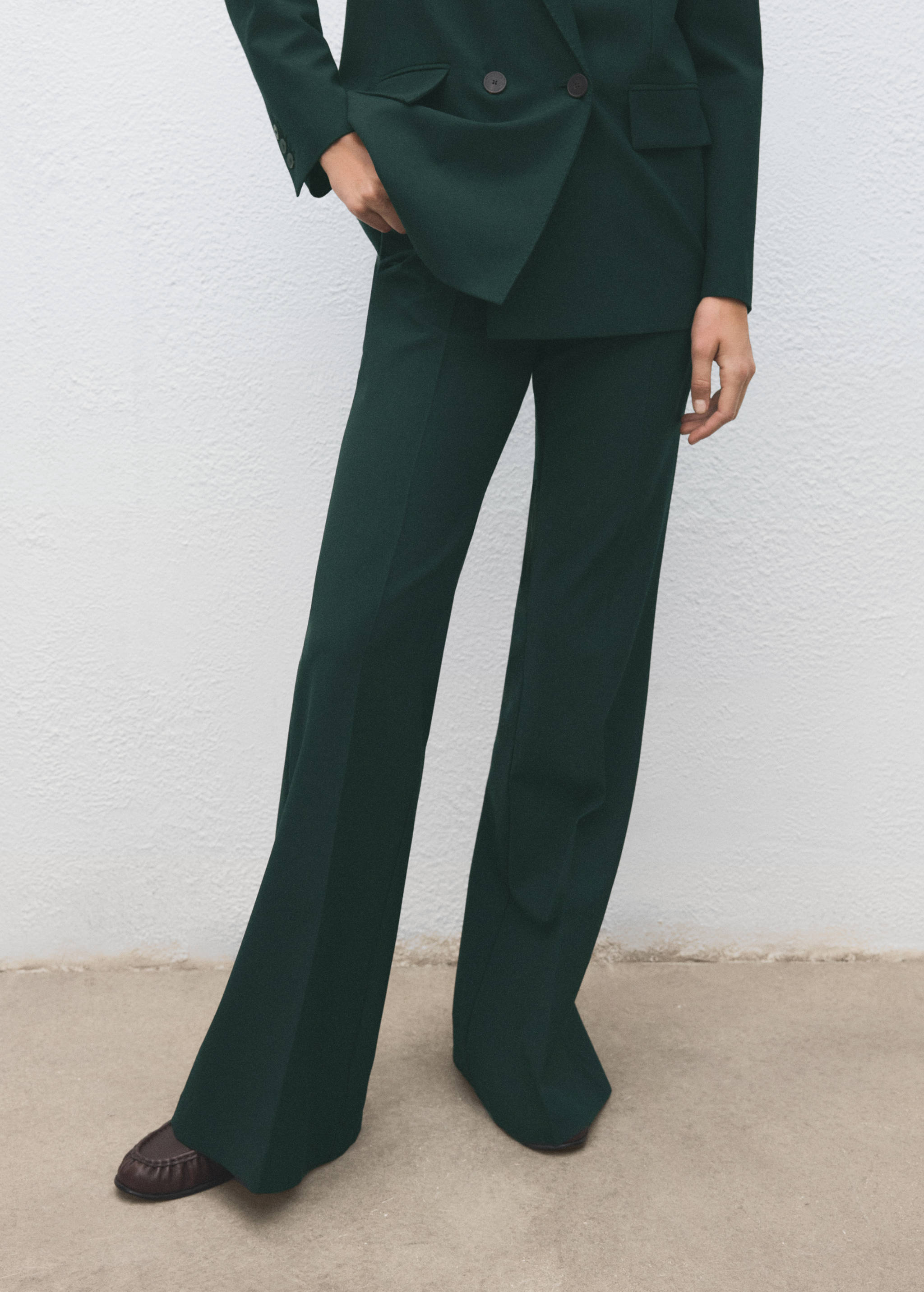 Flared suit trousers - Medium plane