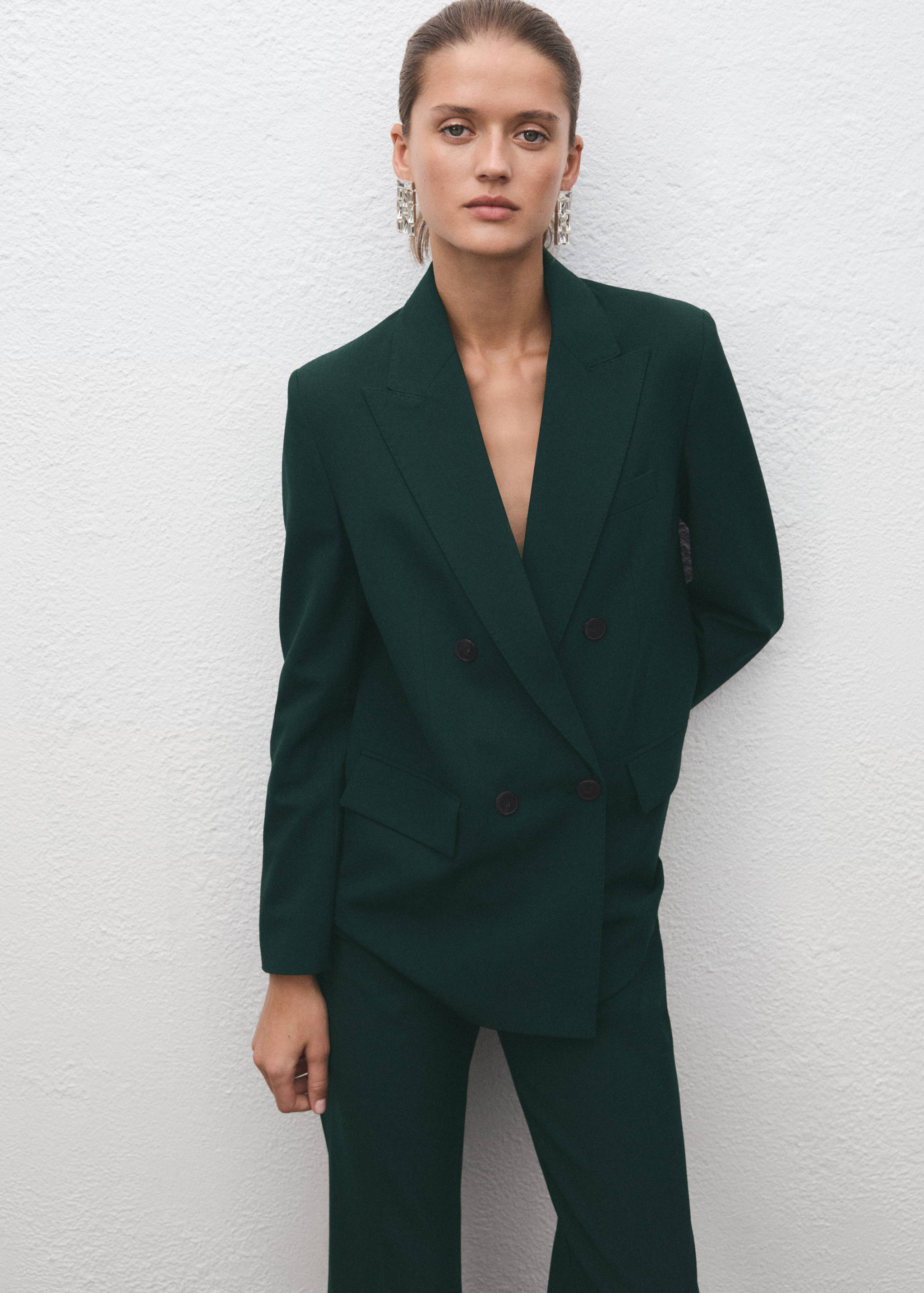 Flared suit trousers - Details of the article 1