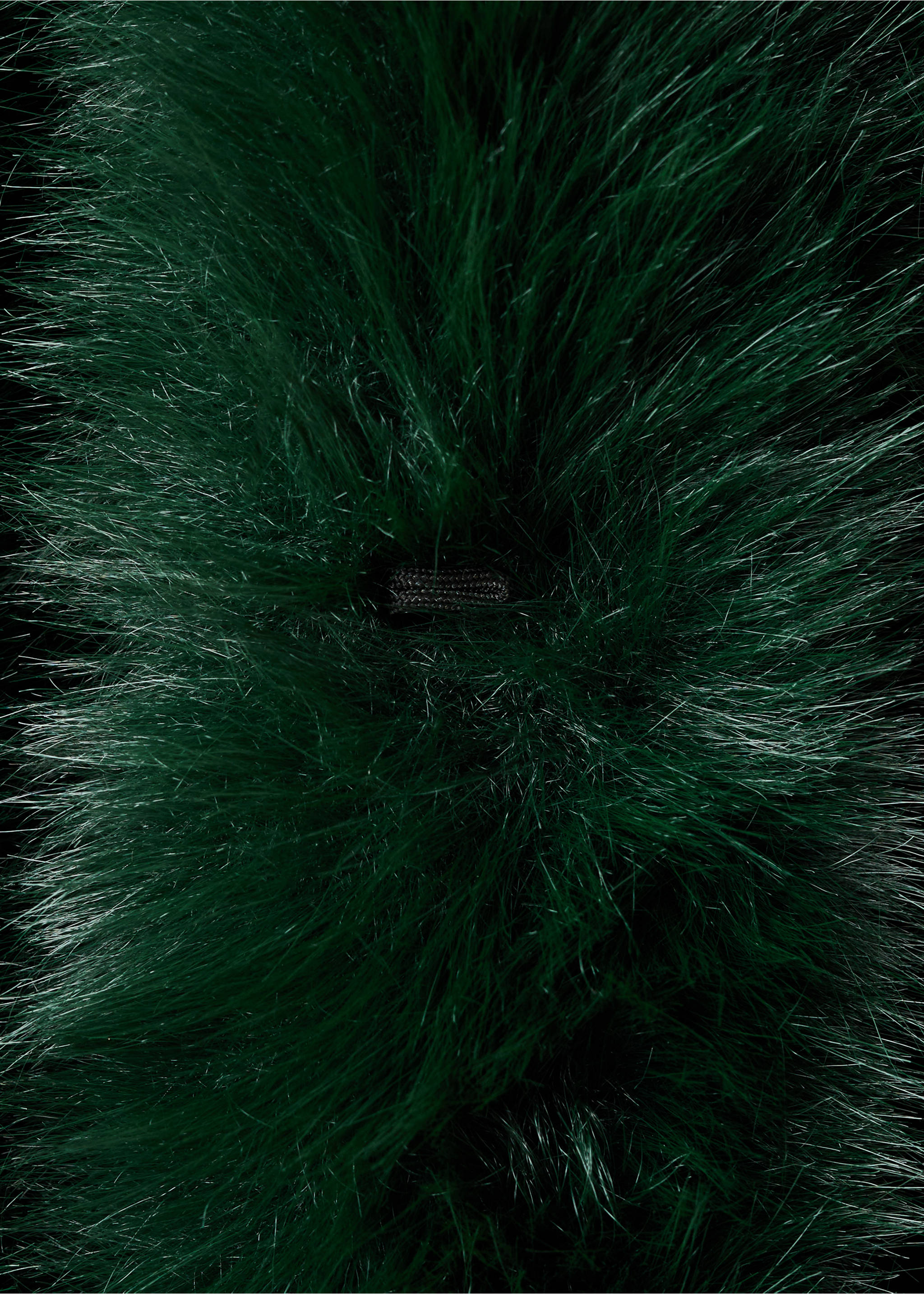 Faux-fur cropped jacket - Details of the article 8, Green. Ref: 17099211-00.