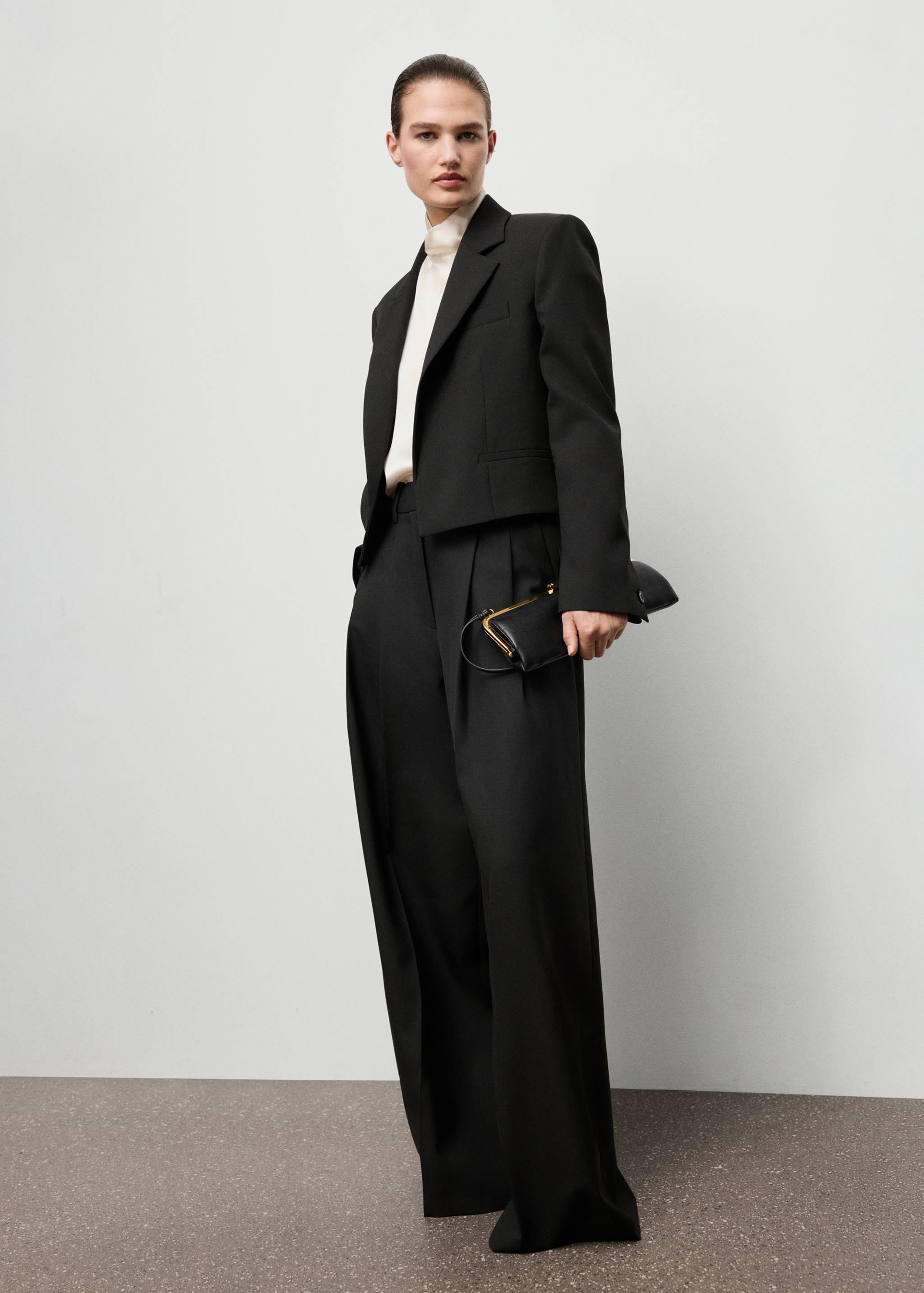 Crop suit blazer - General plane