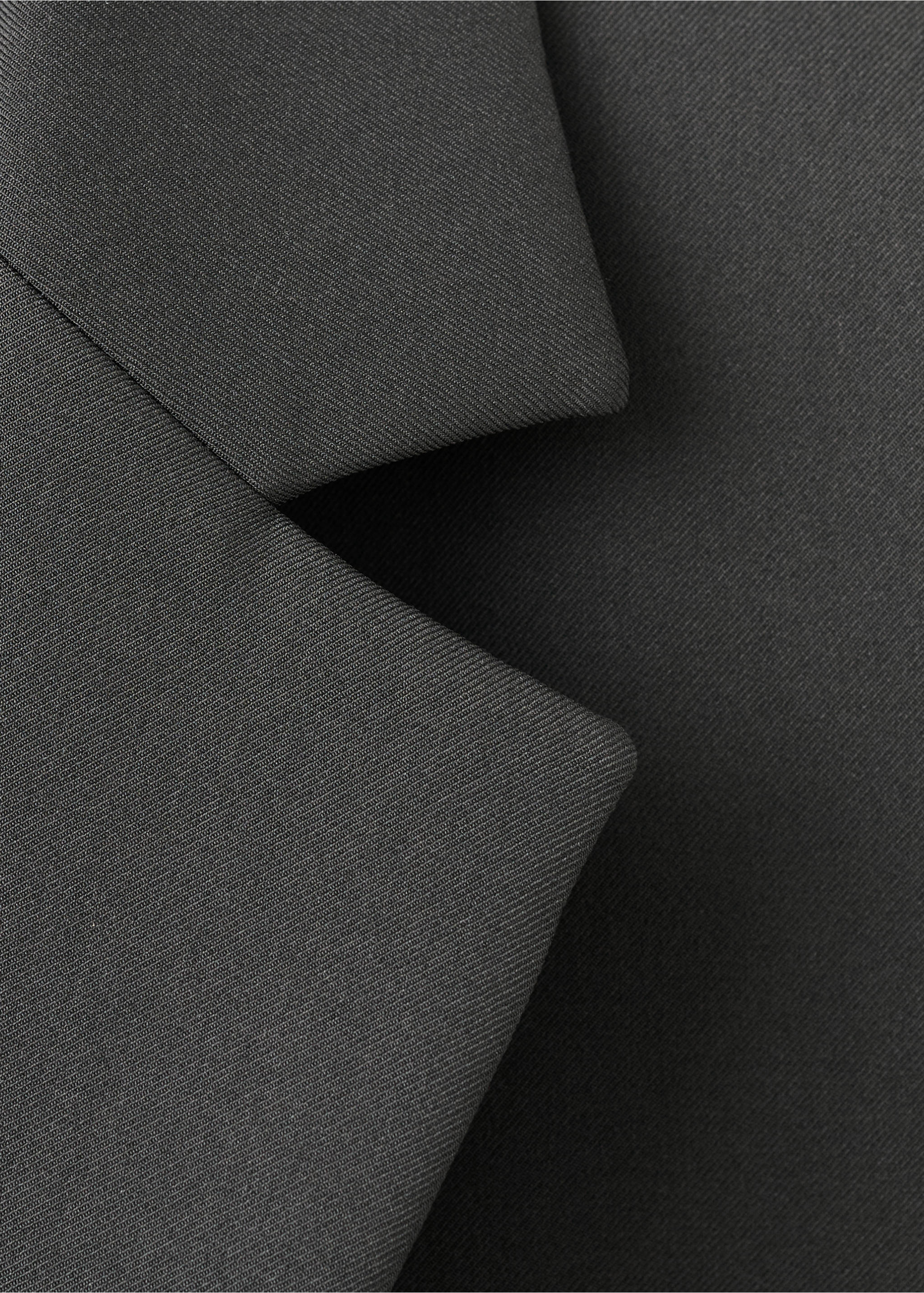 Crop suit blazer - Details of the article 8, Black. Ref: 17099212-00.