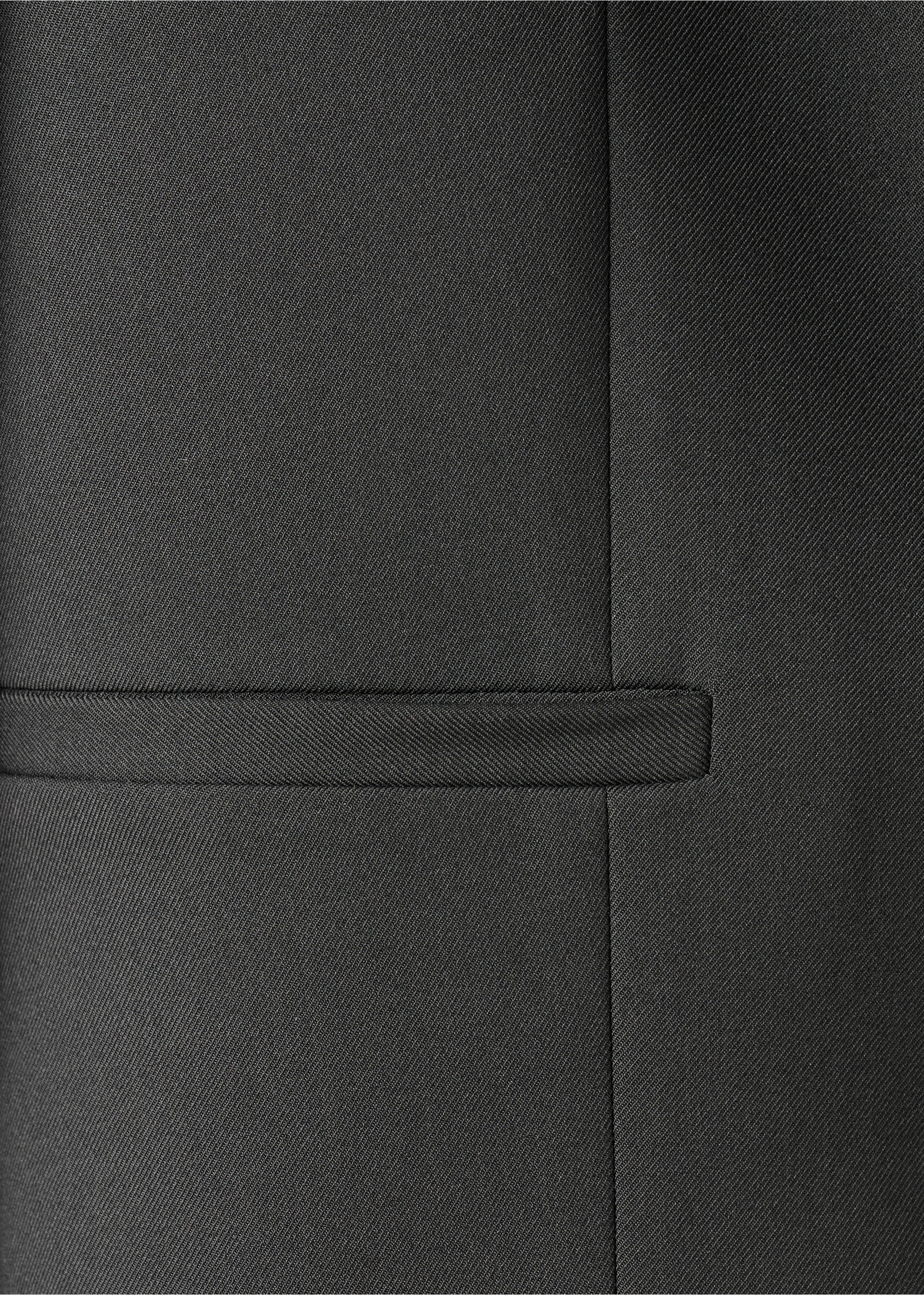 Crop suit blazer - Details of the article 0, Black. Ref: 17099212-00.