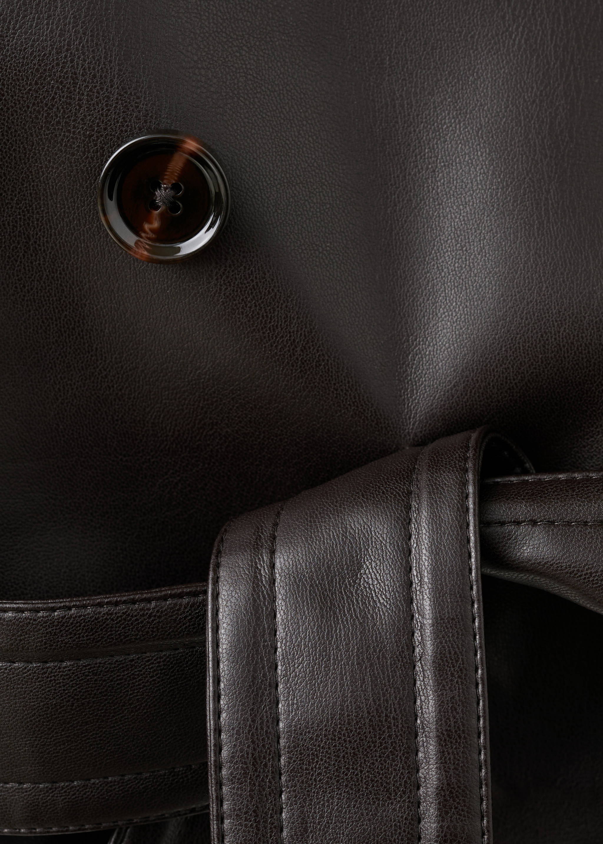 Veste maxi revers similicuir - Détail de l'article 8