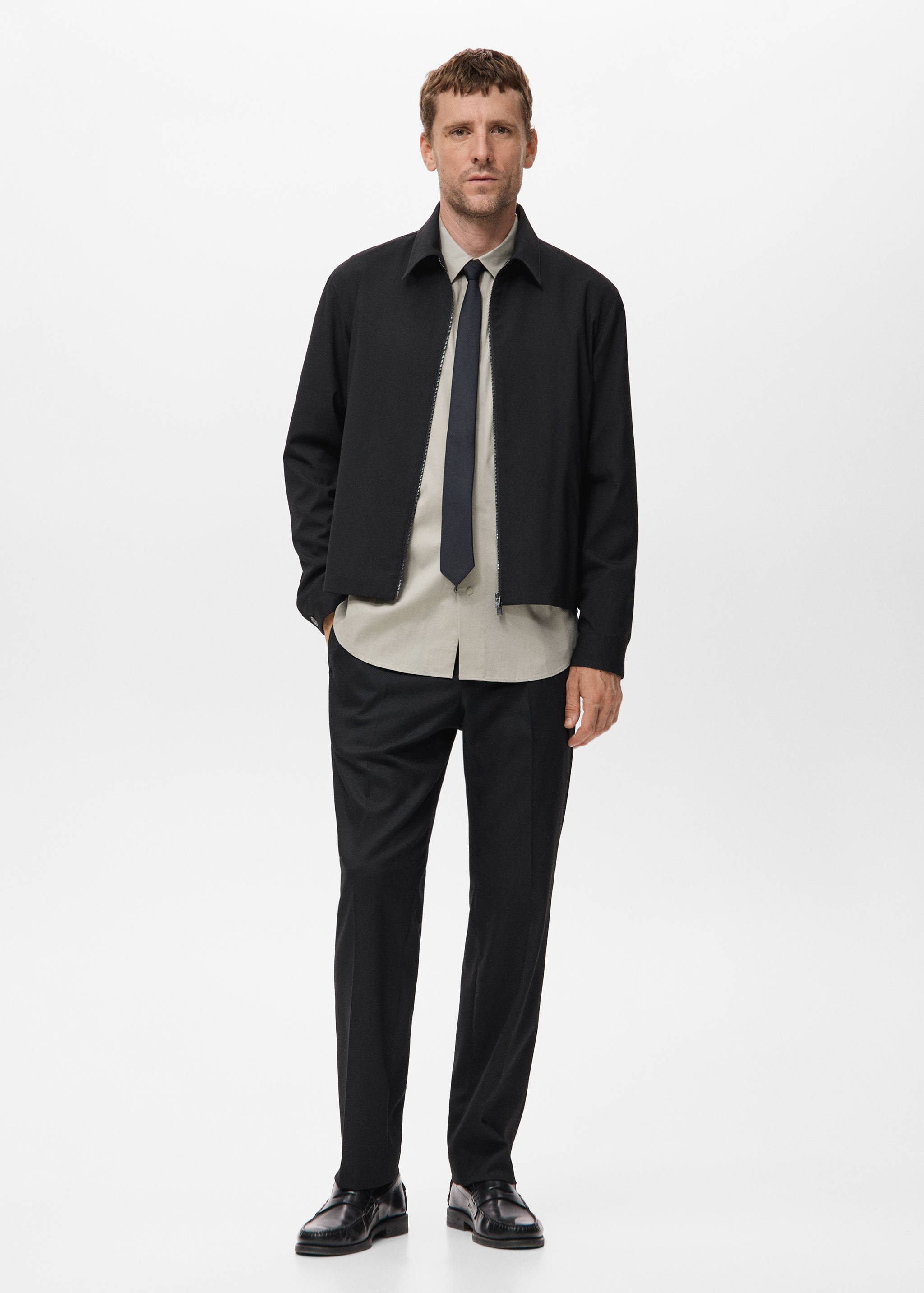 Straight-fit jacket with pockets - General plane