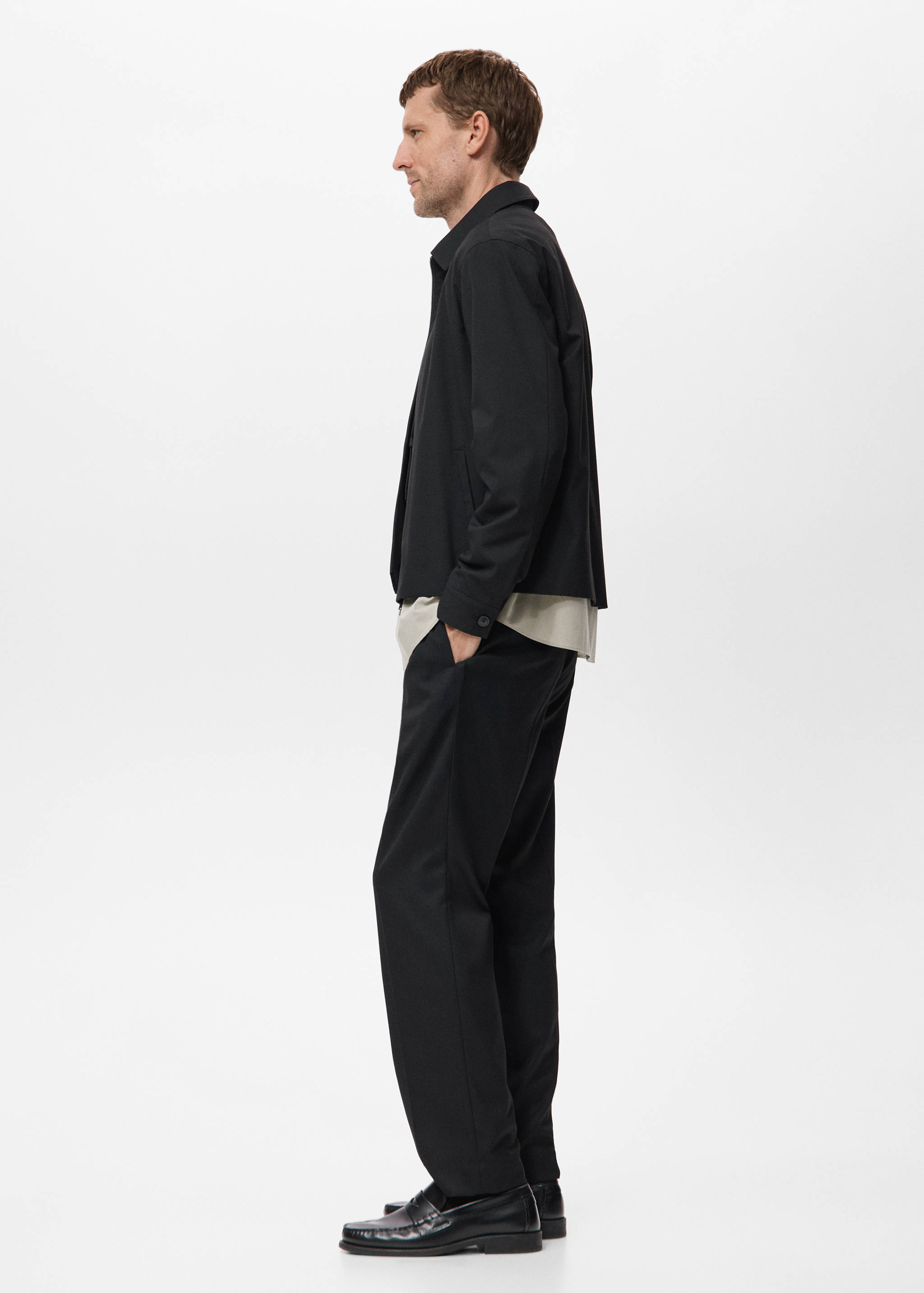 Straight-fit jacket with pockets - Details of the article 2