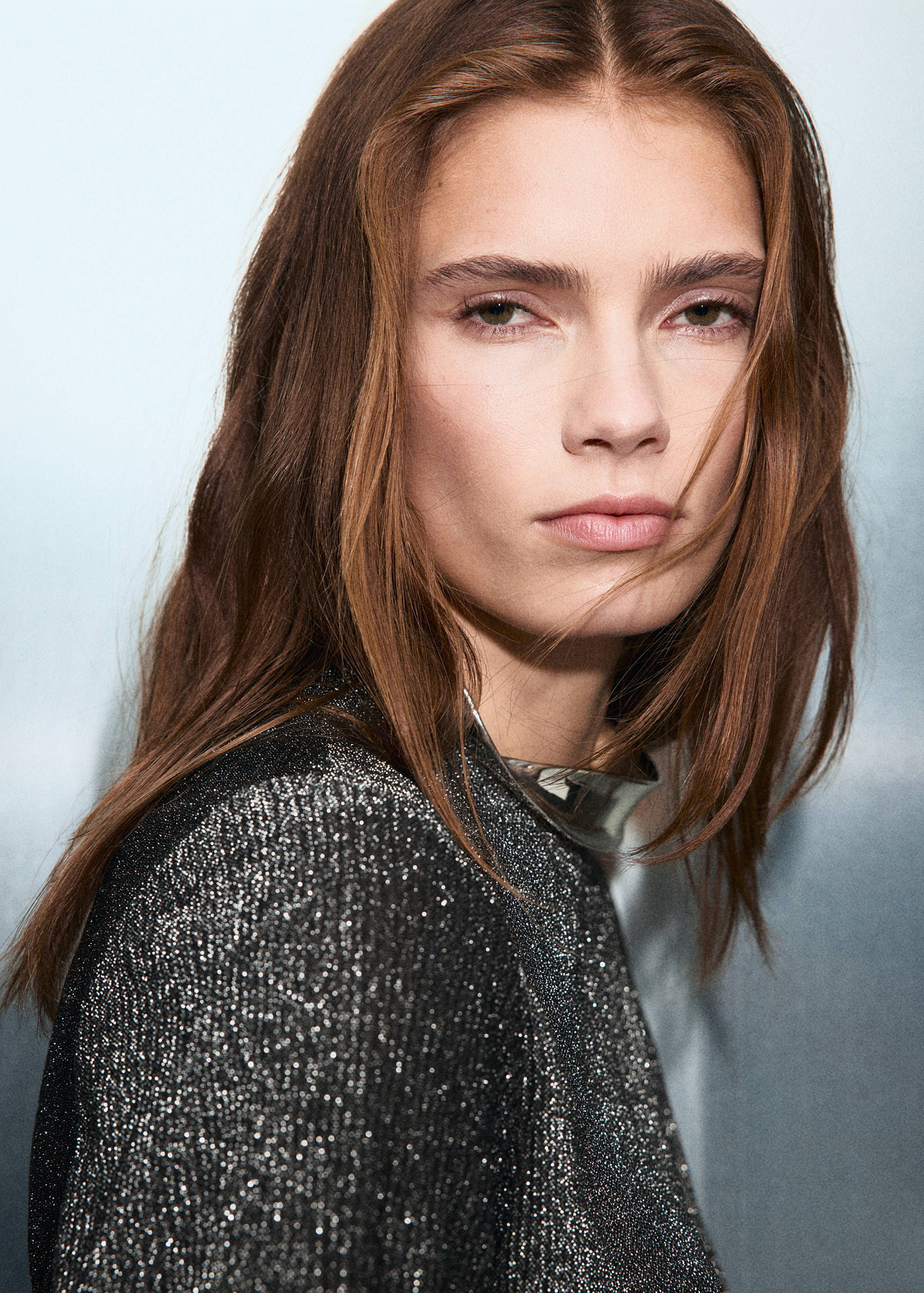 Short-sleeved lurex t-shirt - Details of the article 1