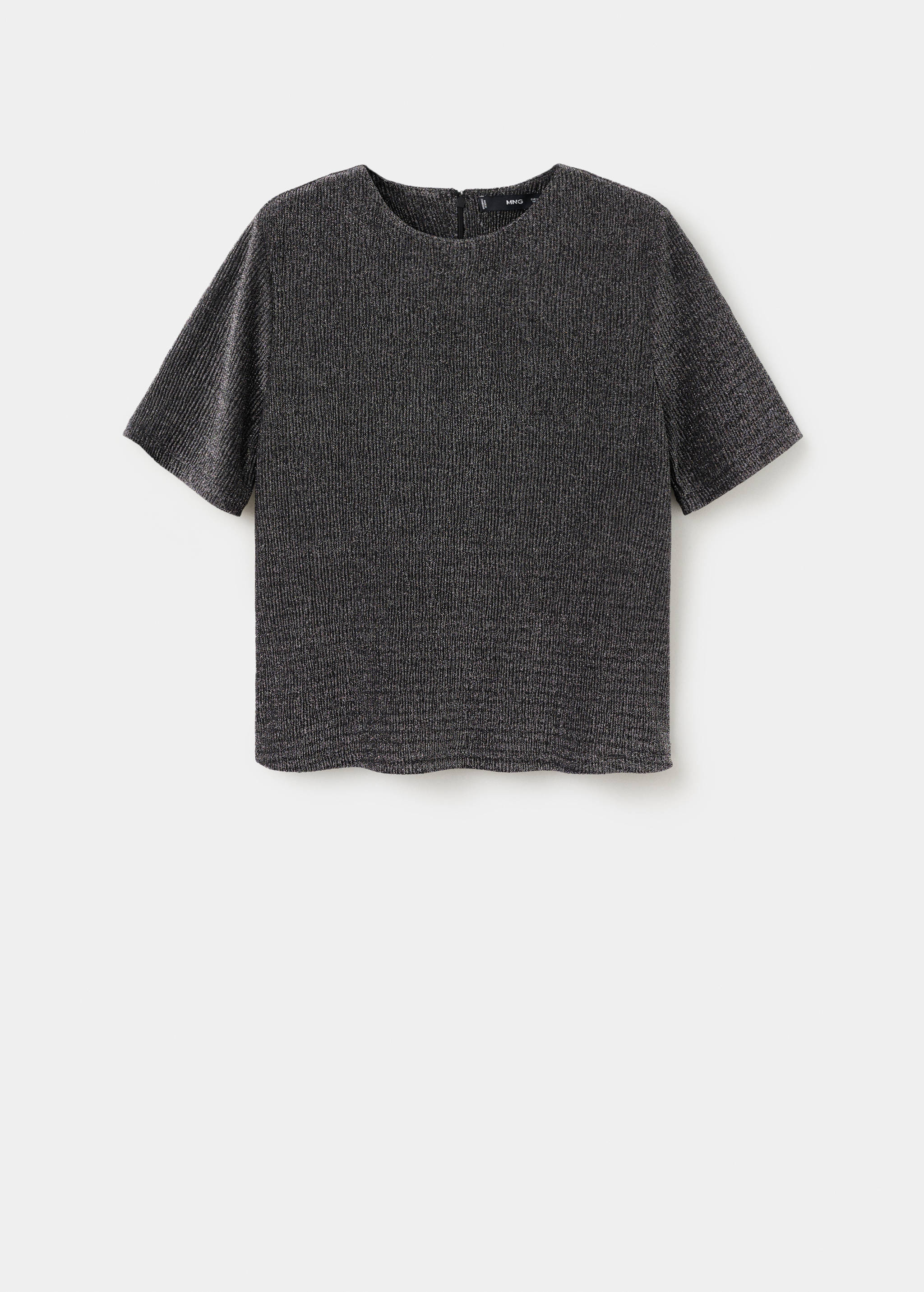 Short-sleeved lurex t-shirt - Article without model