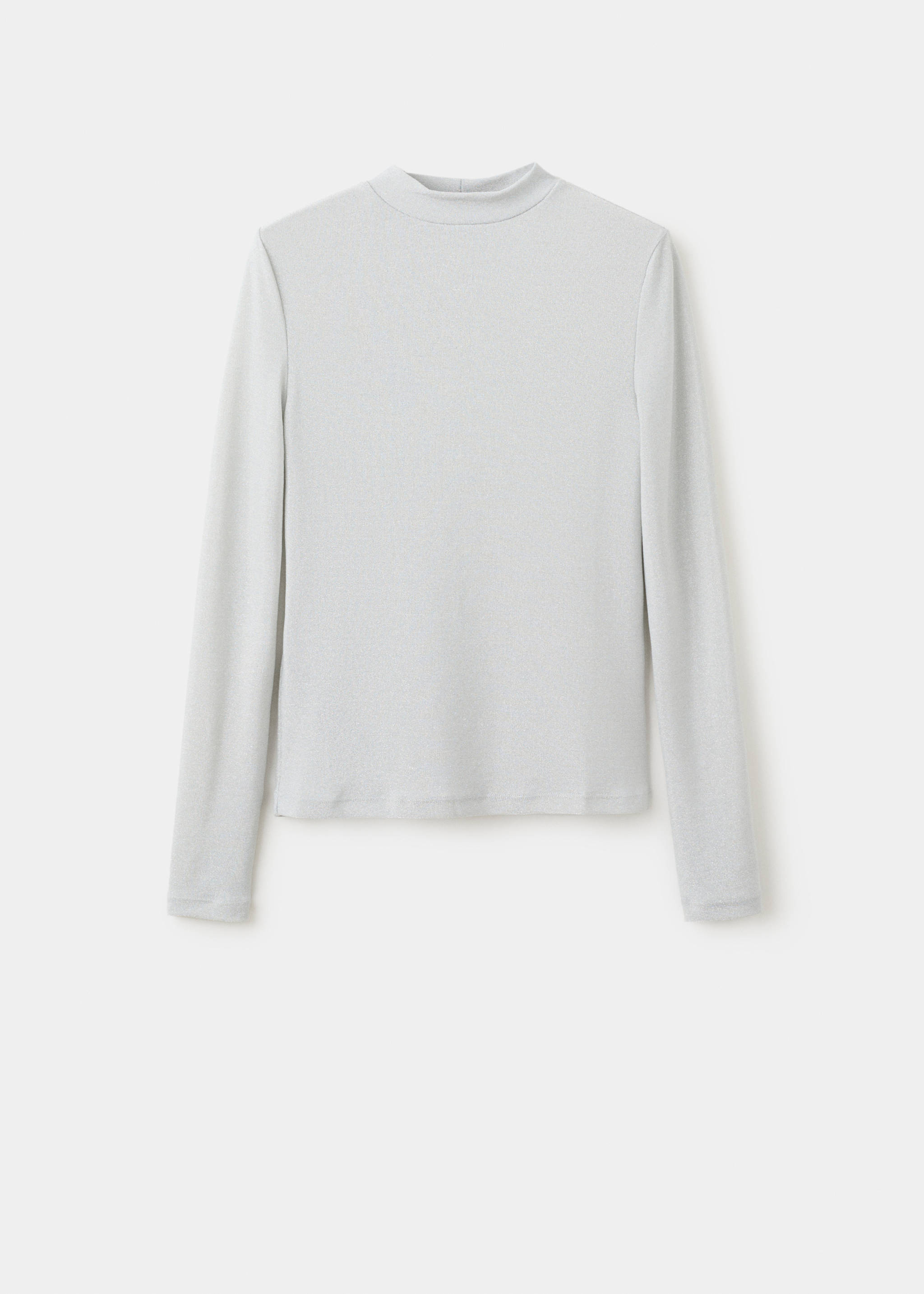 Lurex t-shirt with perkins neck - Article without model