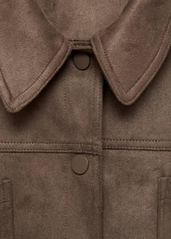Faux-leather jacket with pockets — Light/Pastel Brown 7