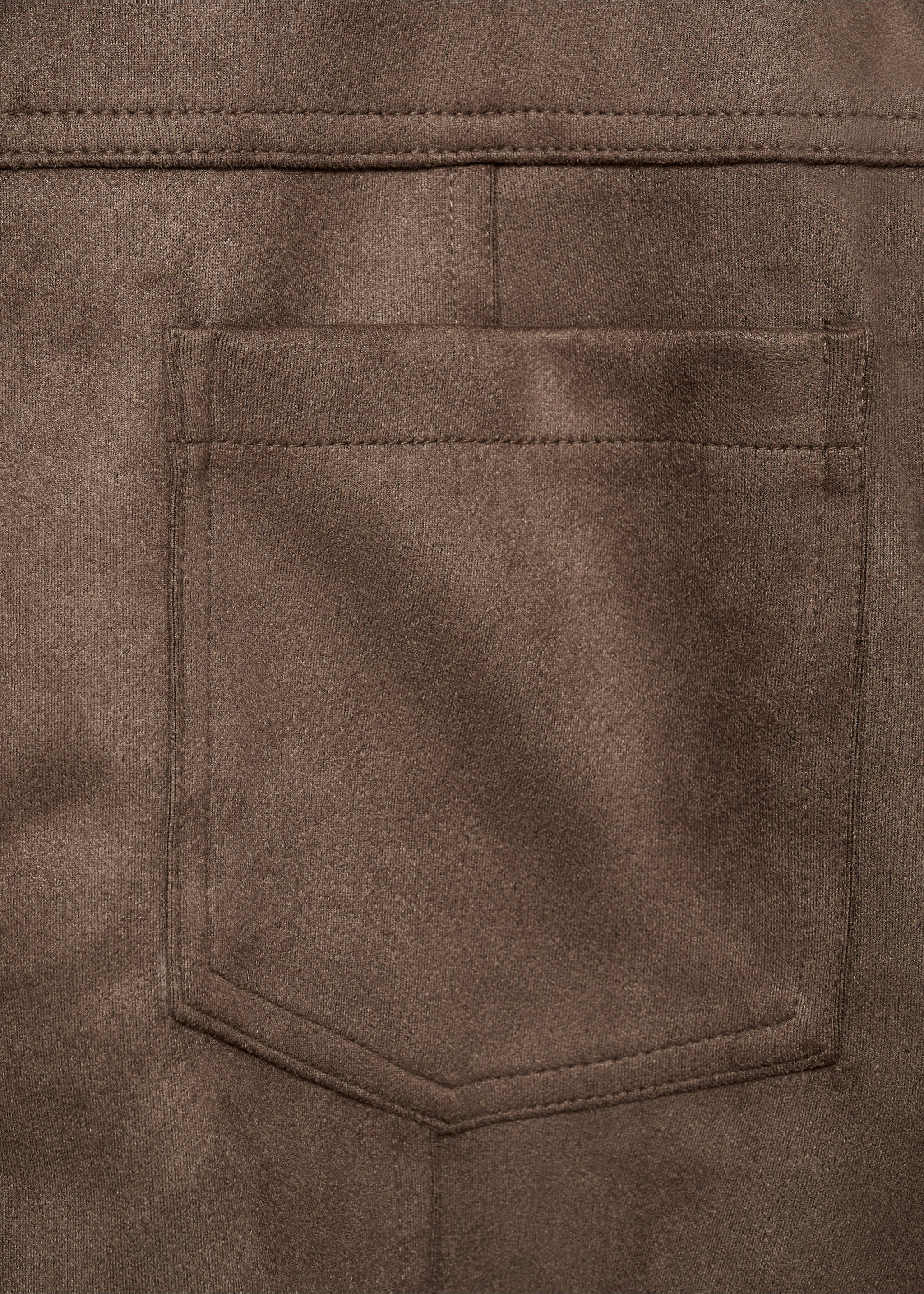 Faux-leather jacket with pockets - Details of the article 0, Light/Pastel Brown. Ref: 17137696-00.