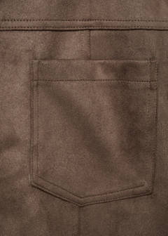 Faux-leather jacket with pockets — Light/Pastel Brown 8