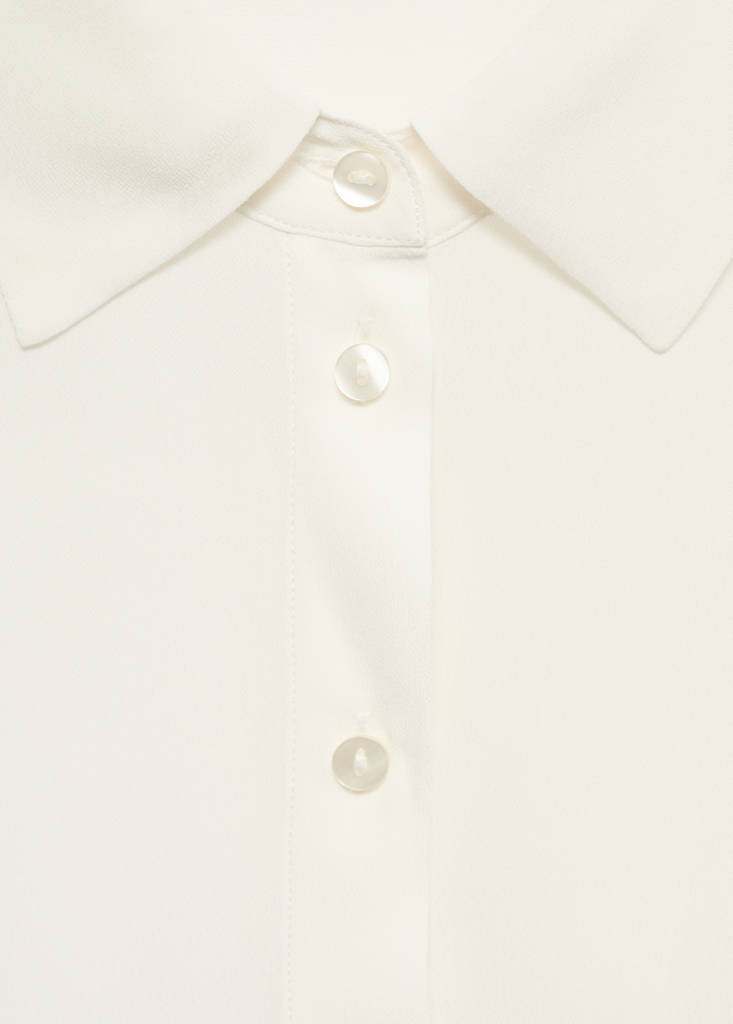 Short sleeve fluid shirt — Off White