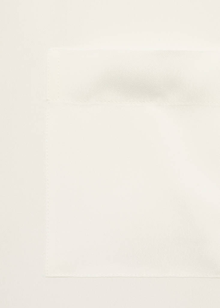 Short sleeve fluid shirt — Off White