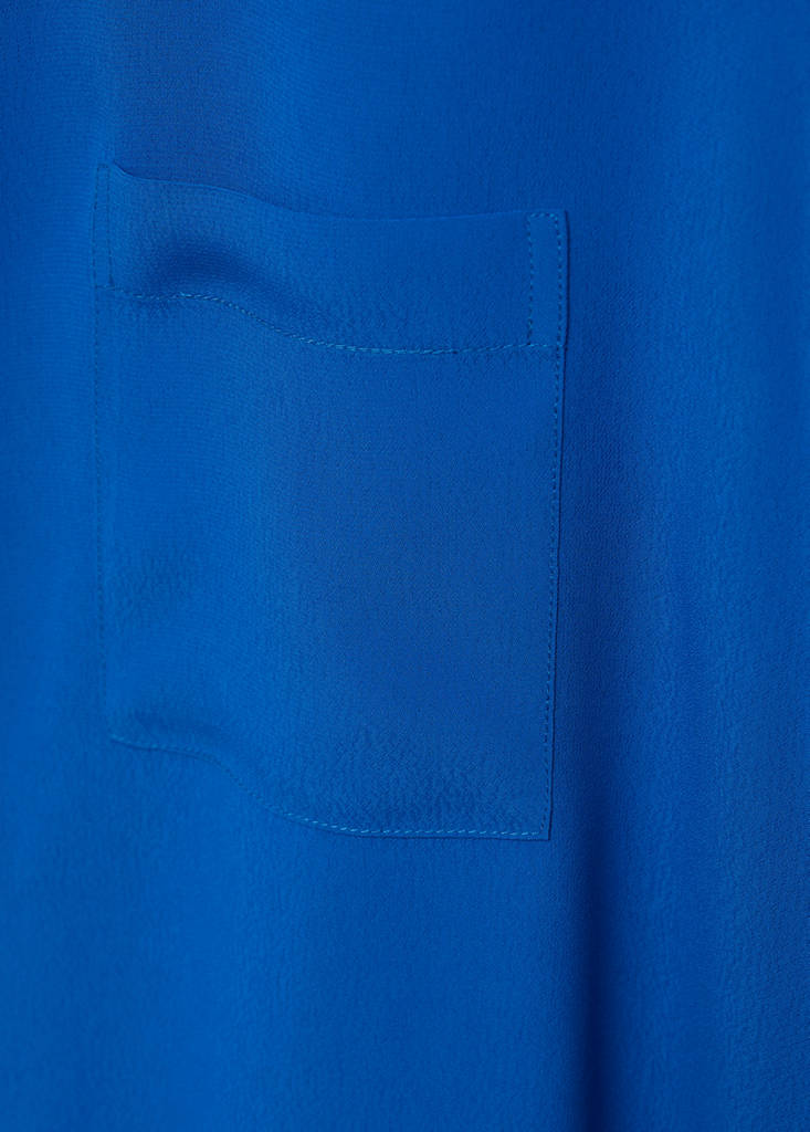 Short sleeve fluid shirt — Blue