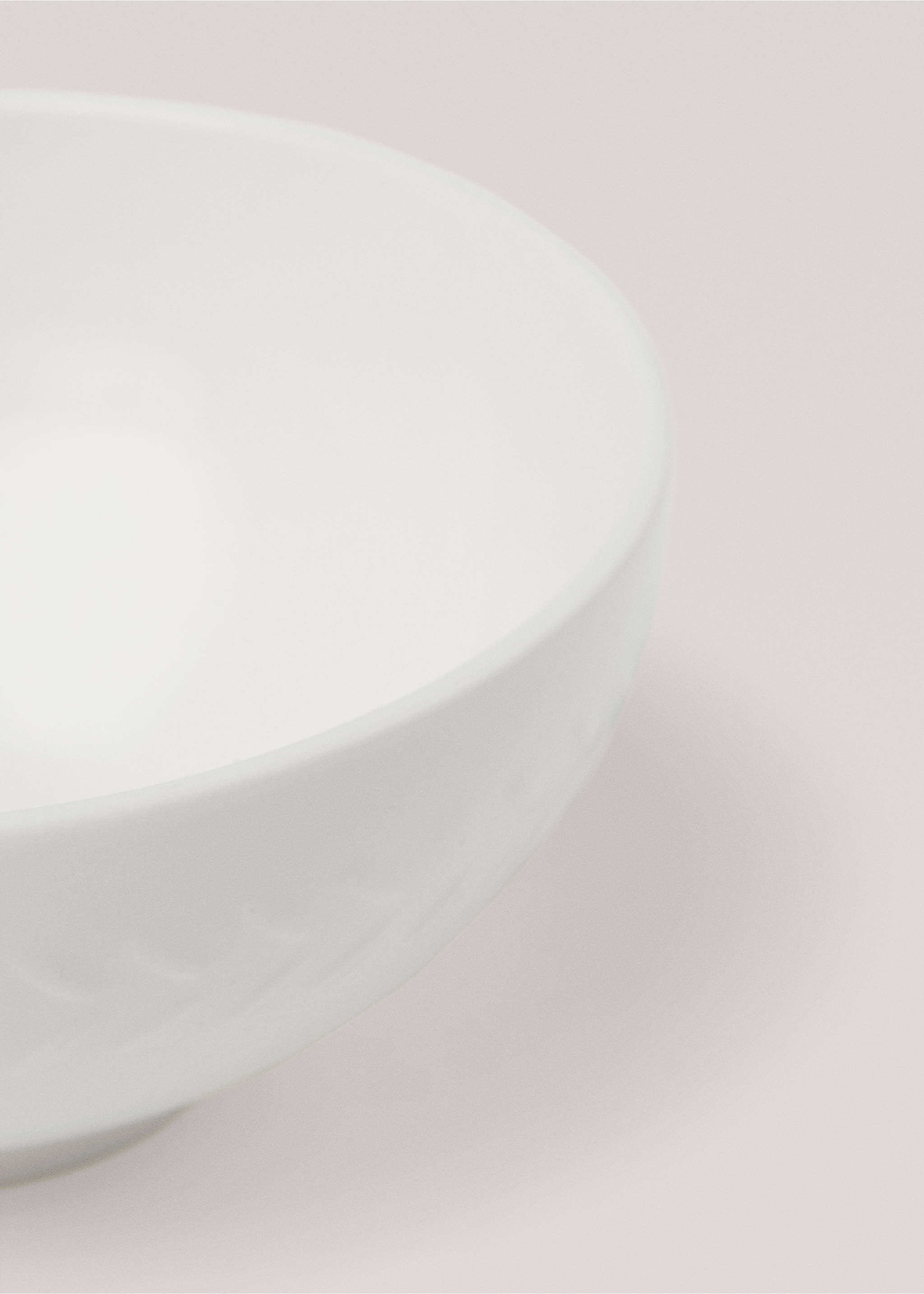 Schale aus Steingut mit ährenförmigem Relief - Detail des Artikels 2, Weiß. Ref: 17140605-00.